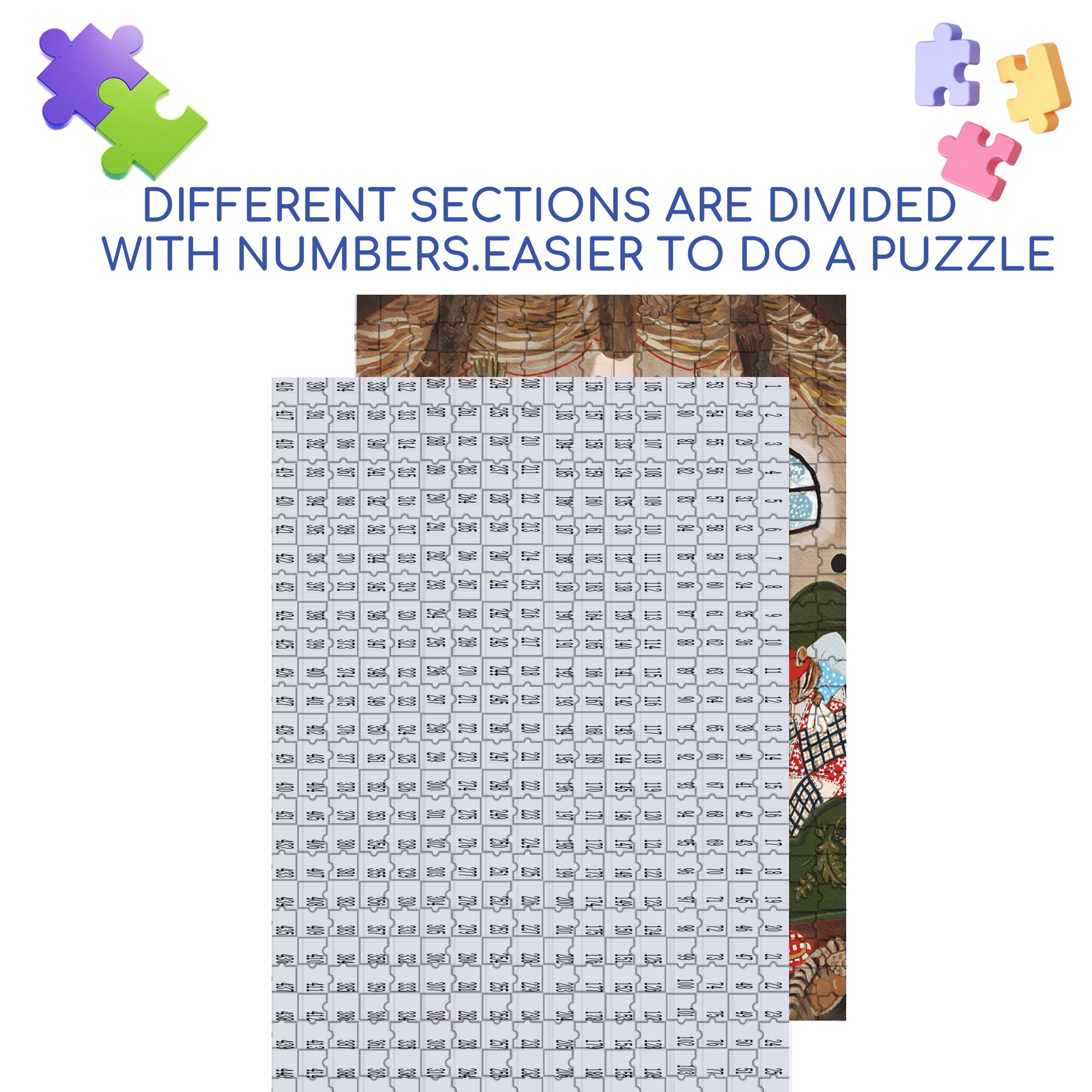 Stay At Home 500pcs/1000pcs Jigsaw Puzzle, Scratch-Resistant, Interactive Family Game & Brain-Boosting DIY Decor, Perfect for Halloween, Christmas & New Year Gifts, Family Puzzle Game