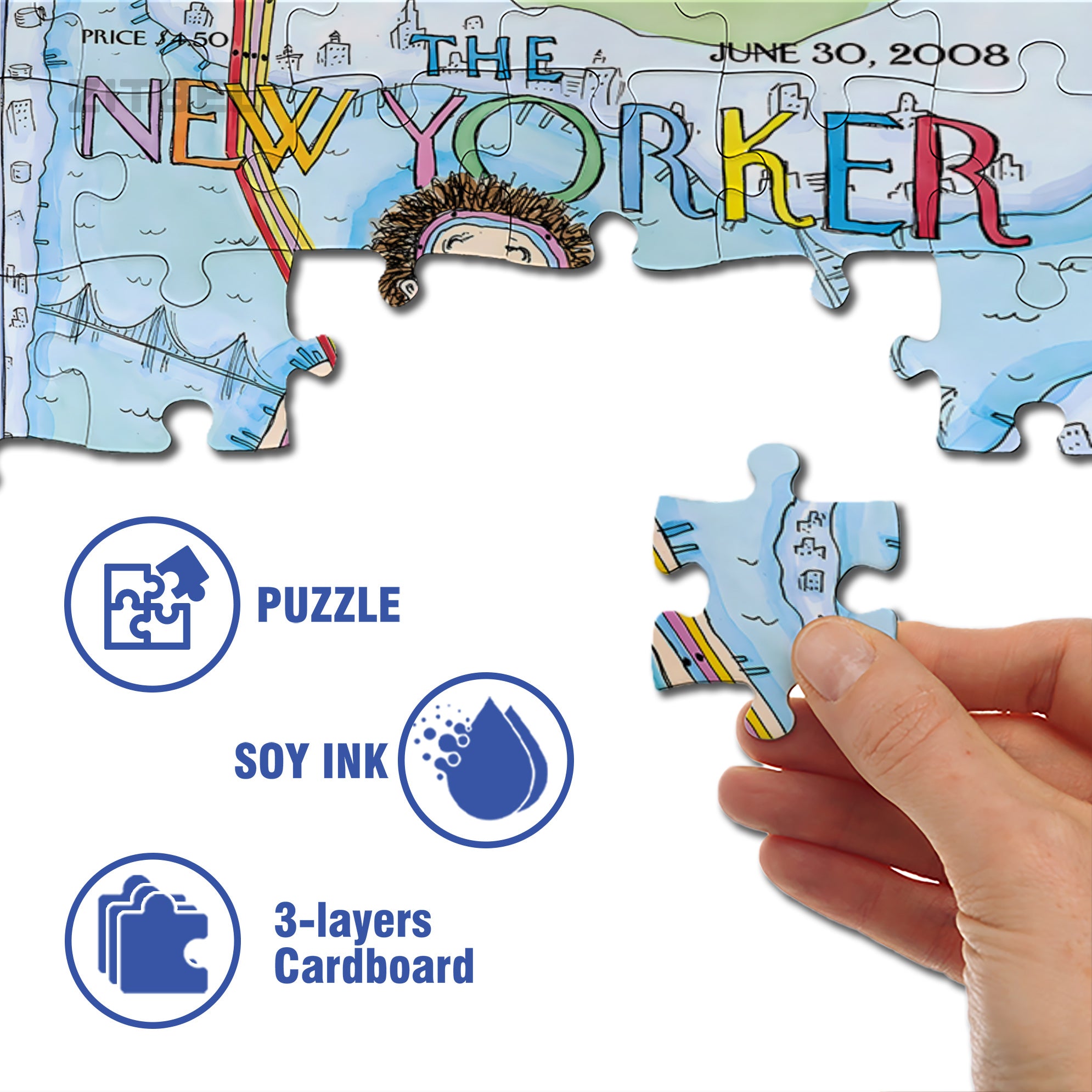Subway Man 500pcs/1000pcs Jigsaw Puzzle, Scratch-Resistant, Interactive Family Game & Brain-Boosting DIY Decor, Perfect for Halloween, Christmas & New Year Gifts, Family Puzzle Game