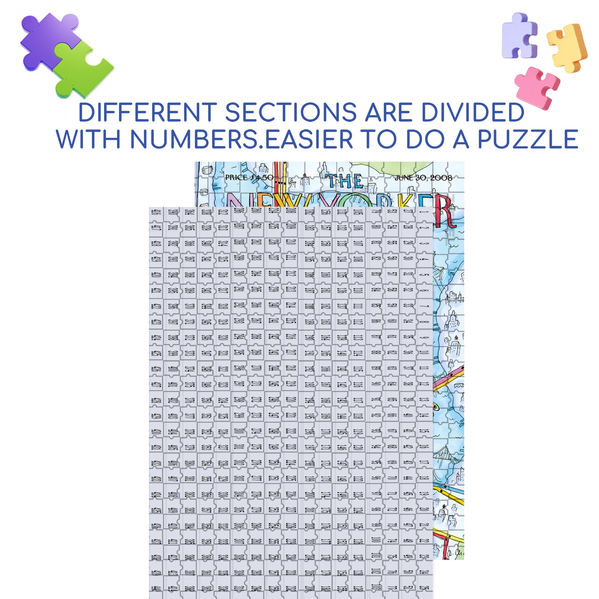 Subway Man 500pcs/1000pcs Jigsaw Puzzle, Scratch-Resistant, Interactive Family Game & Brain-Boosting DIY Decor, Perfect for Halloween, Christmas & New Year Gifts, Family Puzzle Game