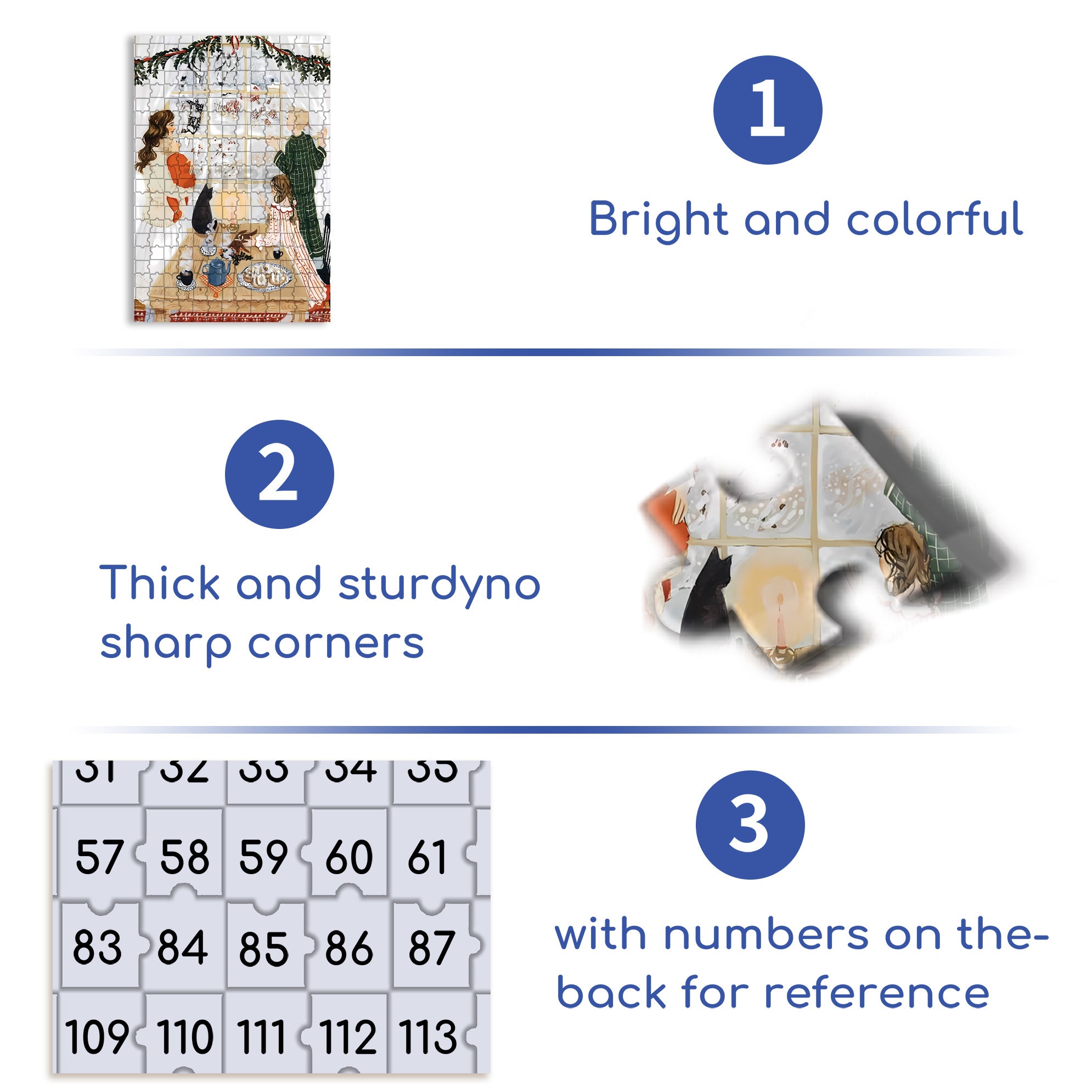 Swirling Snow 500pcs/1000pcs Jigsaw Puzzle, Scratch-Resistant, Interactive Family Game & Brain-Boosting DIY Decor, Perfect for Halloween, Christmas & New Year Gifts, Family Puzzle Game