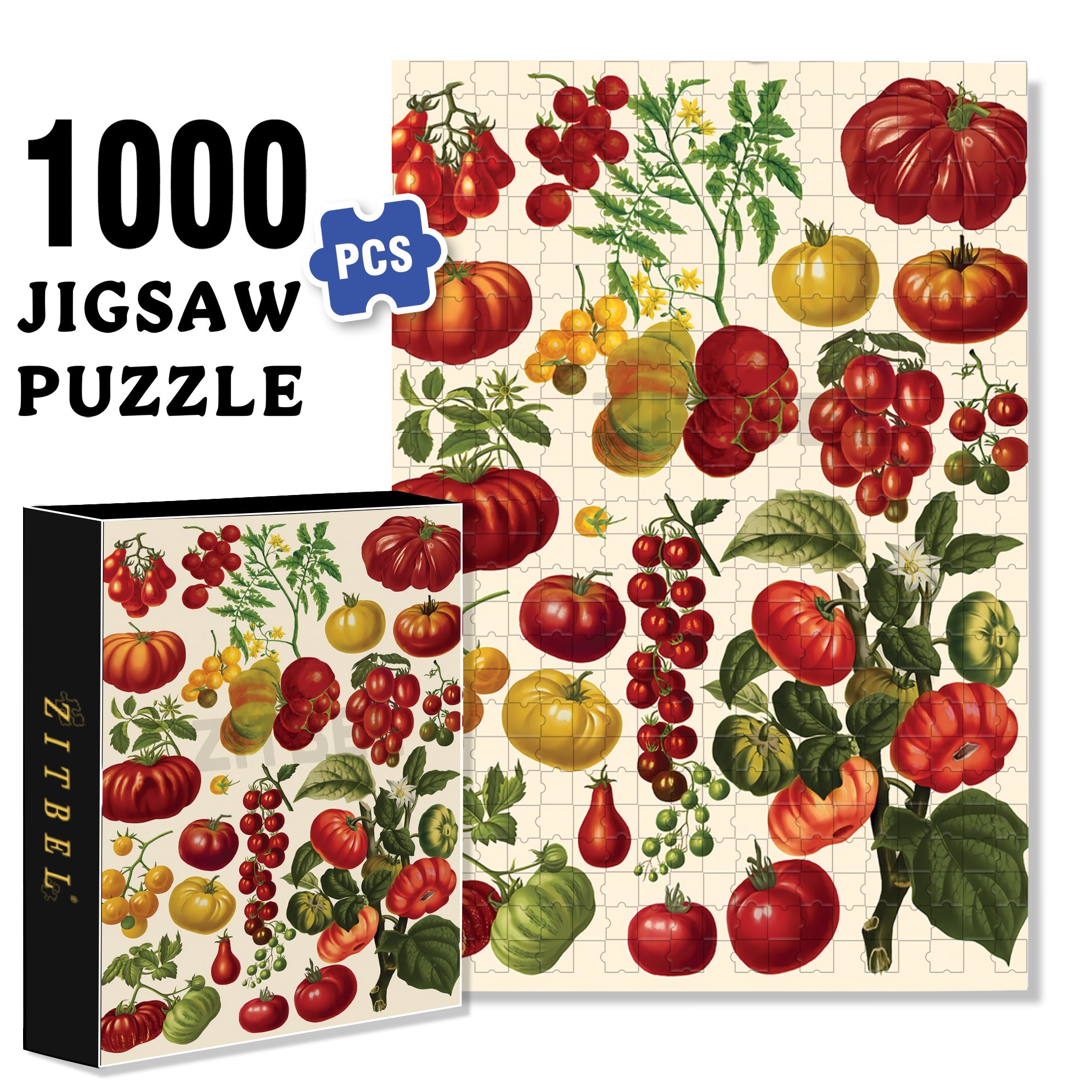 The Tomato Alliance 500pcs/1000pcs Jigsaw Puzzle, Scratch-Resistant, Interactive Family Game & Brain-Boosting DIY Decor, Perfect for Halloween, Christmas & New Year Gifts, Family Puzzle Game