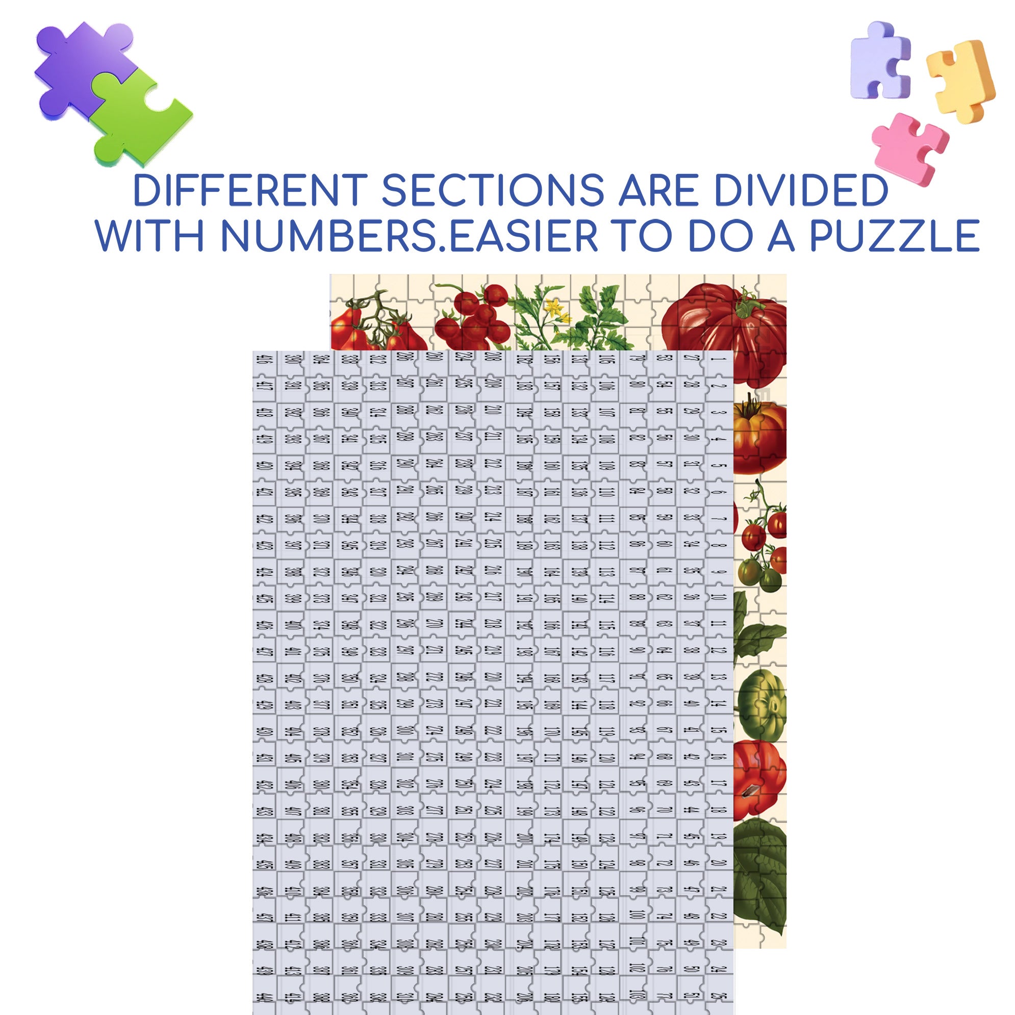 The Tomato Alliance 500pcs/1000pcs Jigsaw Puzzle, Scratch-Resistant, Interactive Family Game & Brain-Boosting DIY Decor, Perfect for Halloween, Christmas & New Year Gifts, Family Puzzle Game
