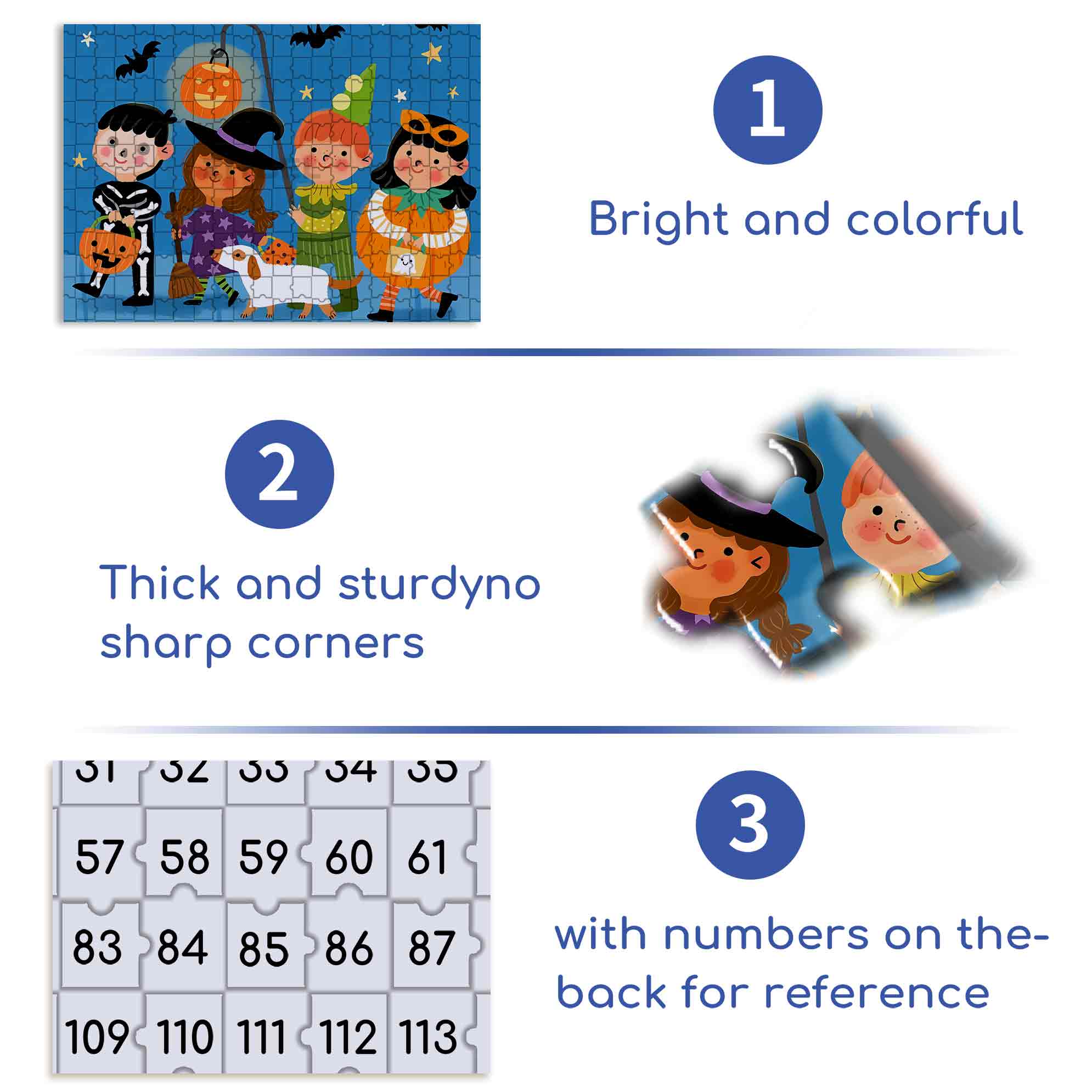 Trick Or Treat 500pcs/1000pcs Jigsaw Puzzle, Scratch-Resistant, Interactive Family Game & Brain-Boosting DIY Decor, Perfect for Halloween, Christmas & New Year Gifts, Family Puzzle Game