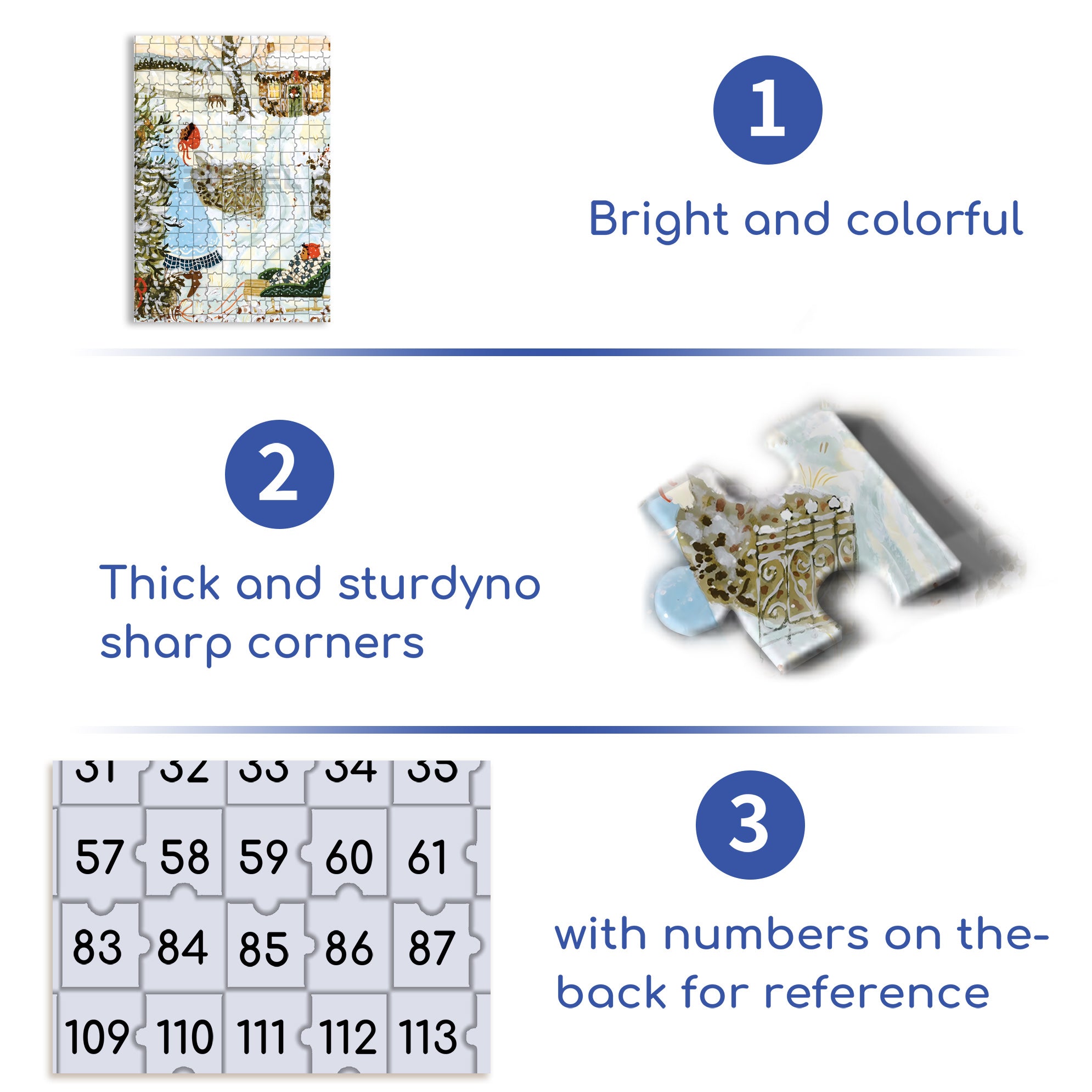 White Christmas 500pcs/1000pcs Jigsaw Puzzle, Scratch-Resistant, Interactive Family Game & Brain-Boosting DIY Decor, Perfect for Halloween, Christmas & New Year Gifts, Family Puzzle Game