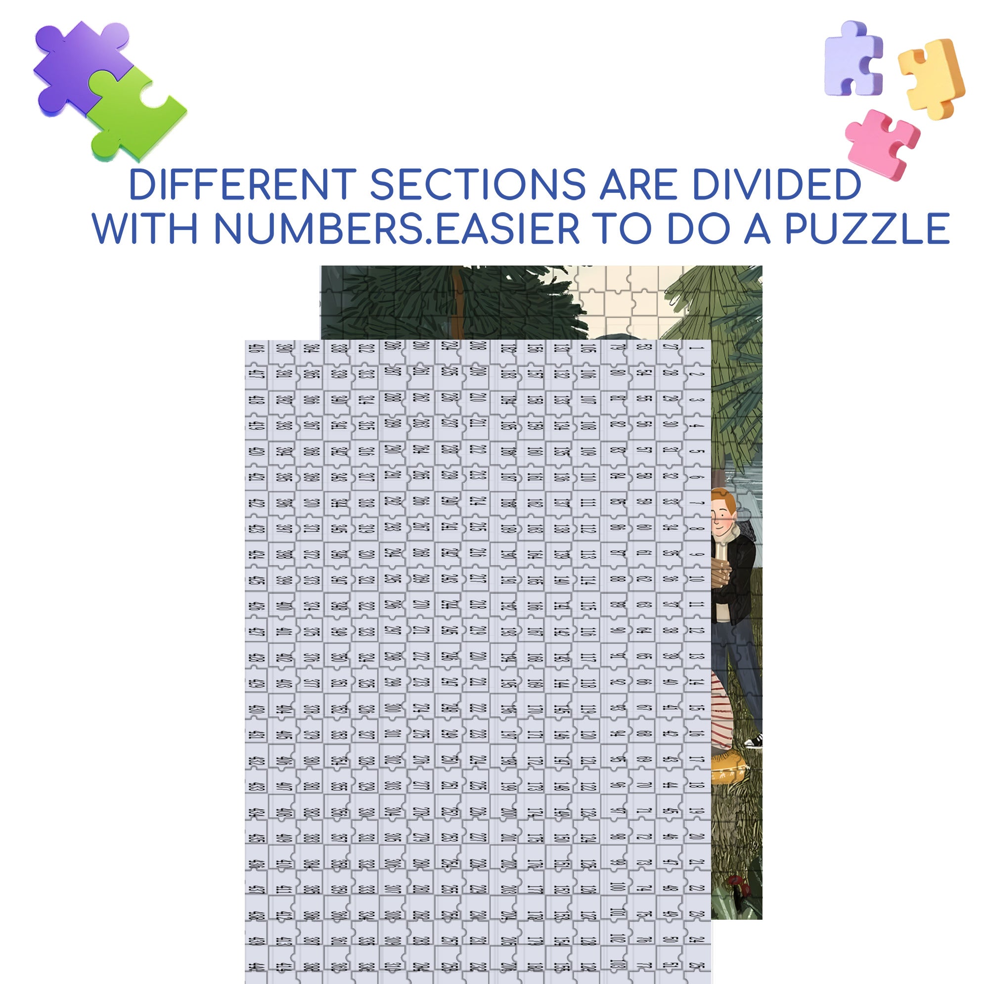 A Field Trip 500pcs/1000pcs Jigsaw Puzzle, Scratch-Resistant, Interactive Family Game & Brain-Boosting DIY Decor, Perfect for Halloween, Christmas & New Year Gifts, Family Puzzle Game