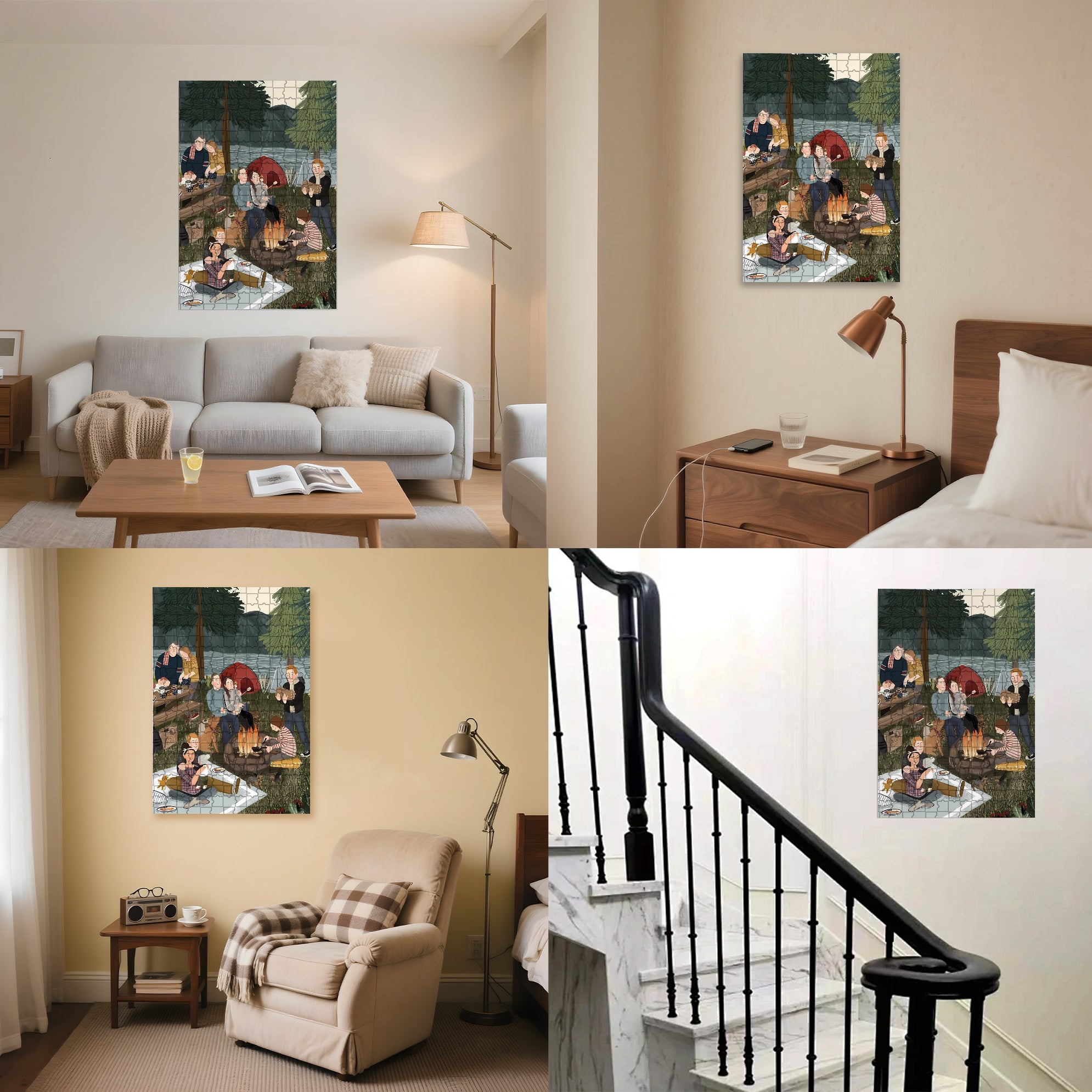 A Field Trip 500pcs/1000pcs Jigsaw Puzzle, Scratch-Resistant, Interactive Family Game & Brain-Boosting DIY Decor, Perfect for Halloween, Christmas & New Year Gifts, Family Puzzle Game