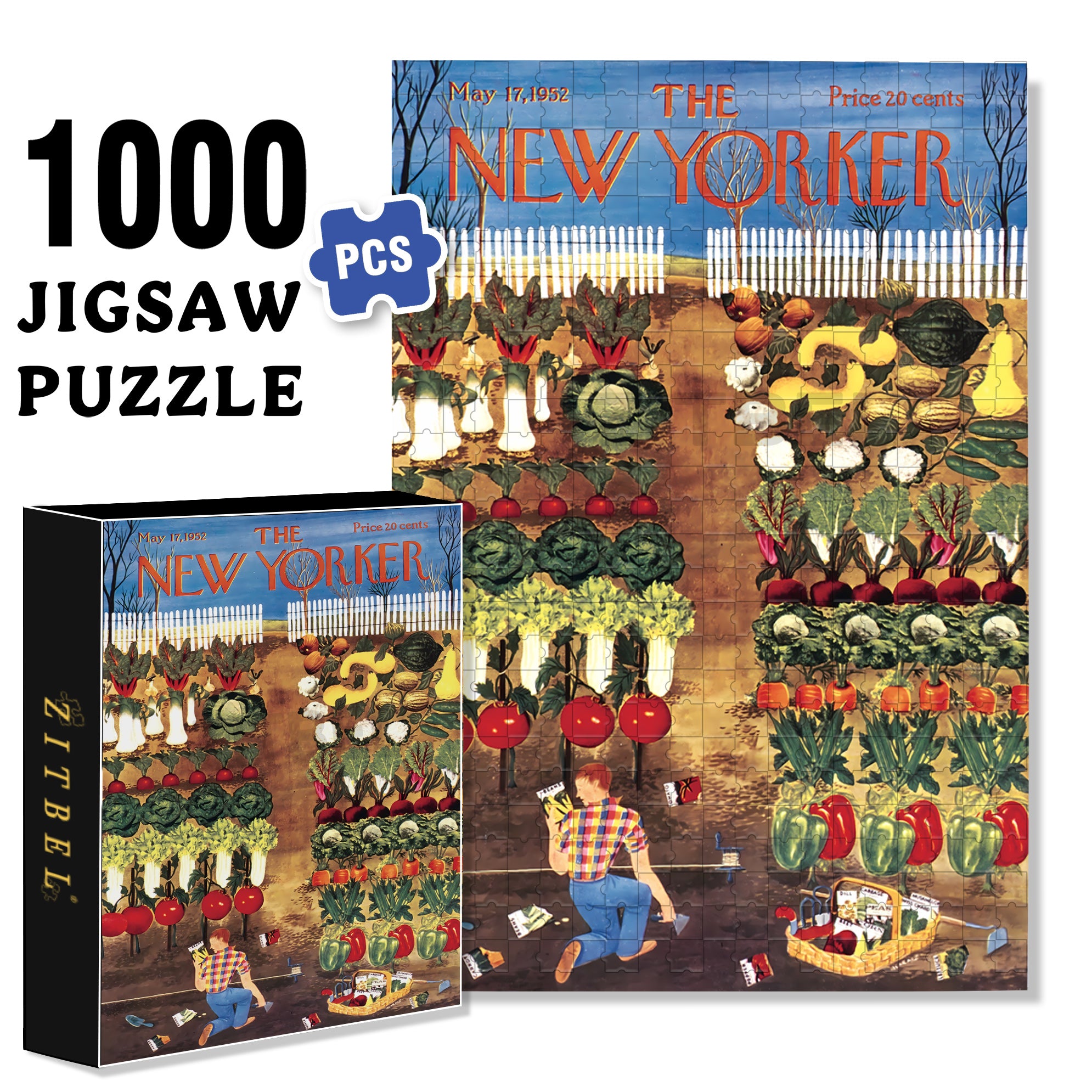 A Master Gardener 500pcs/1000pcs Jigsaw Puzzle, Scratch-Resistant, Interactive Family Game & Brain-Boosting DIY Decor, Perfect for Halloween, Christmas & New Year Gifts, Family Puzzle Game