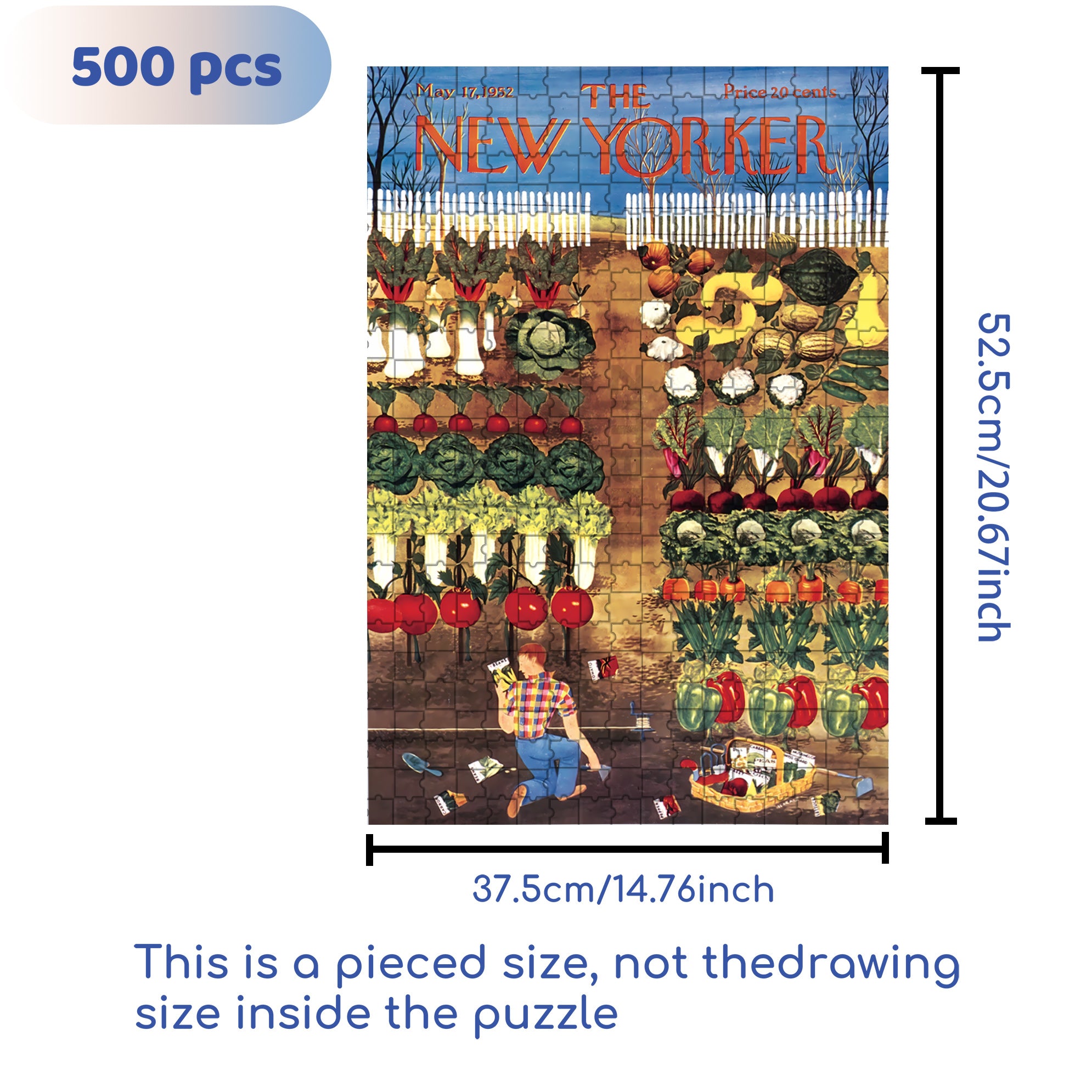 A Master Gardener 500pcs/1000pcs Jigsaw Puzzle, Scratch-Resistant, Interactive Family Game & Brain-Boosting DIY Decor, Perfect for Halloween, Christmas & New Year Gifts, Family Puzzle Game
