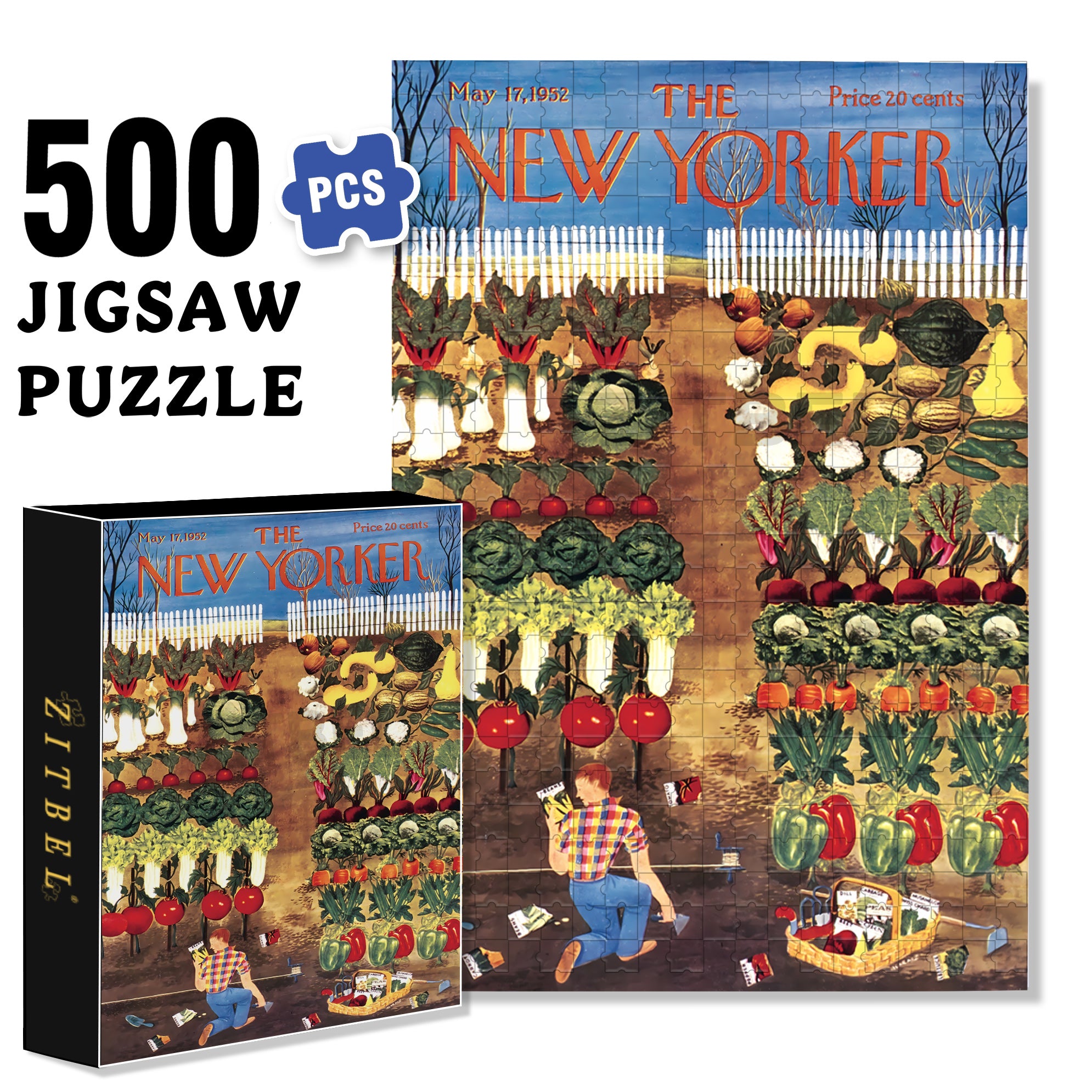 A Master Gardener 500pcs/1000pcs Jigsaw Puzzle, Scratch-Resistant, Interactive Family Game & Brain-Boosting DIY Decor, Perfect for Halloween, Christmas & New Year Gifts, Family Puzzle Game