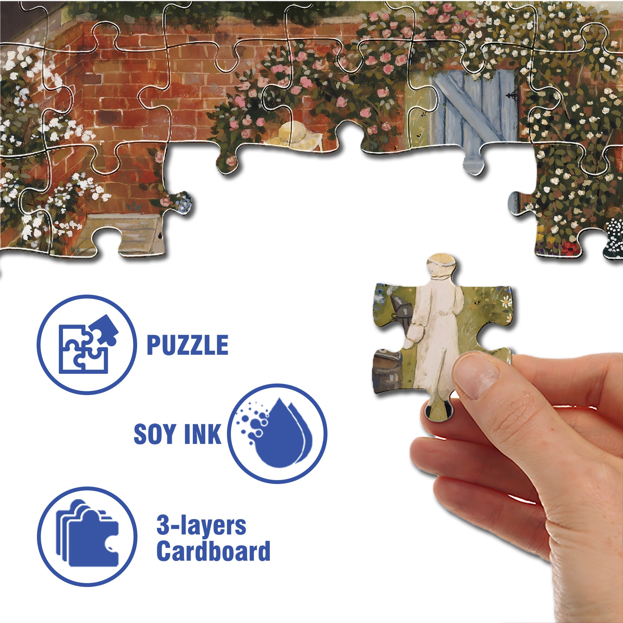 Bee Keeper 500pcs/1000pcs Jigsaw Puzzle, Scratch-Resistant, Interactive Family Game & Brain-Boosting DIY Decor, Perfect for Halloween, Christmas & New Year Gifts, Family Puzzle Game