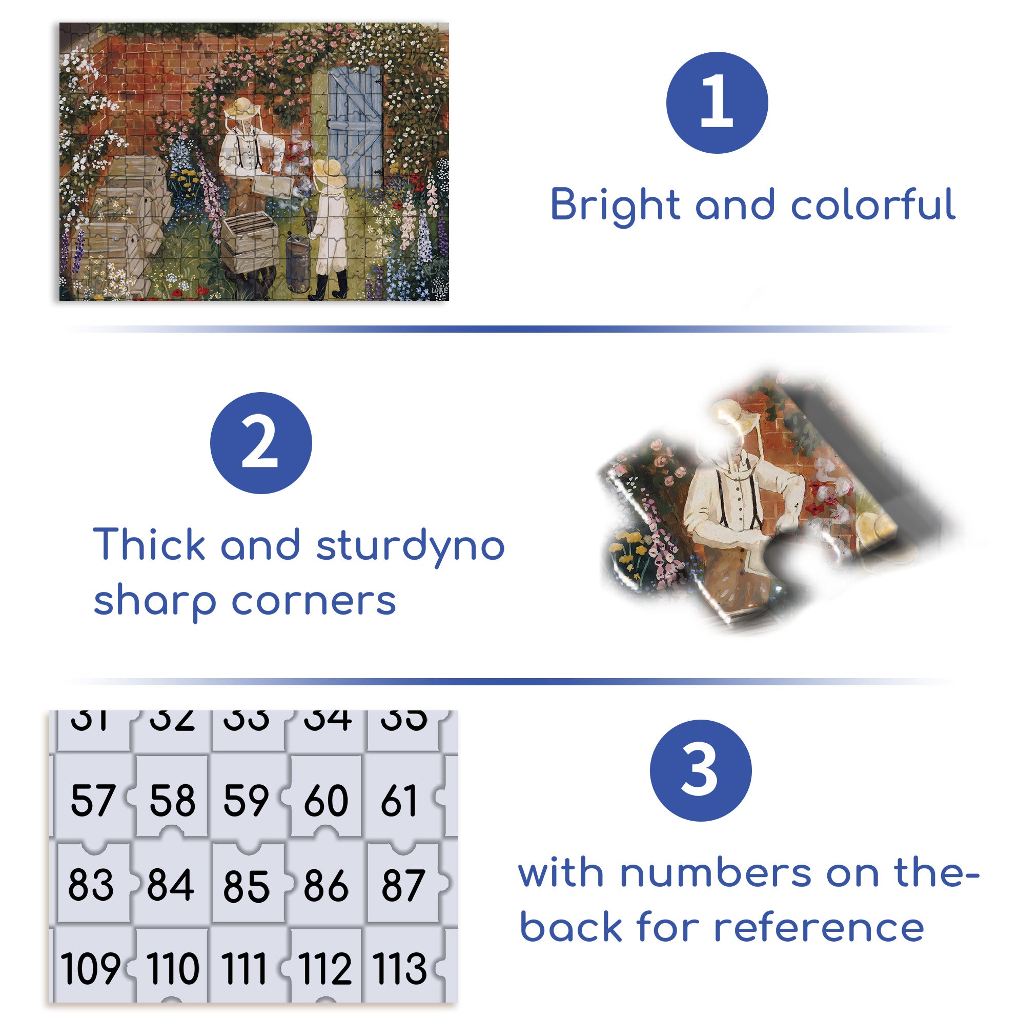 Bee Keeper 500pcs/1000pcs Jigsaw Puzzle, Scratch-Resistant, Interactive Family Game & Brain-Boosting DIY Decor, Perfect for Halloween, Christmas & New Year Gifts, Family Puzzle Game