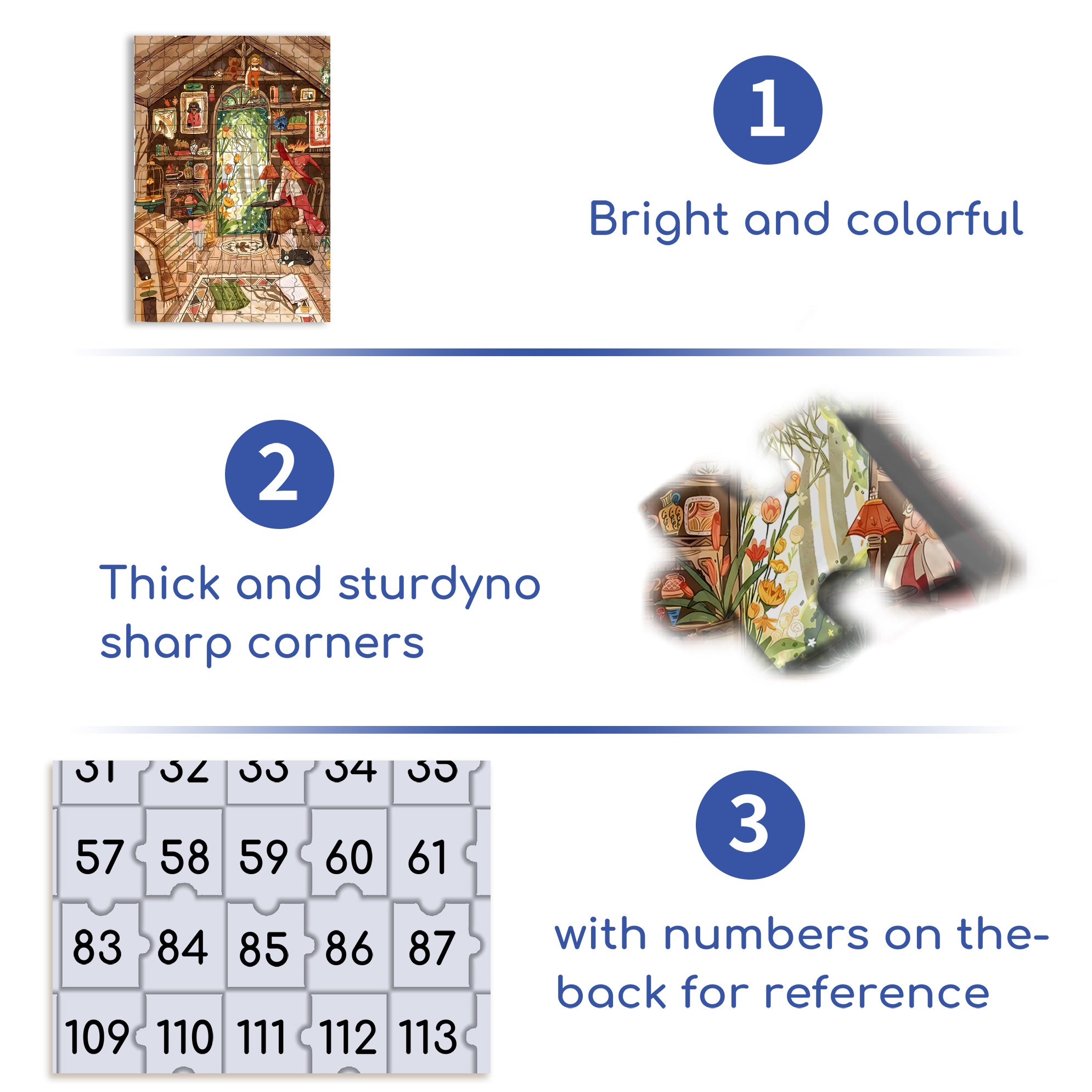 Cartoon Little Girl Witch 500pcs/1000pcs Jigsaw Puzzle, Scratch-Resistant, Interactive Family Game & Brain-Boosting DIY Decor, Perfect for Halloween, Christmas & New Year Gifts, Family Puzzle Game