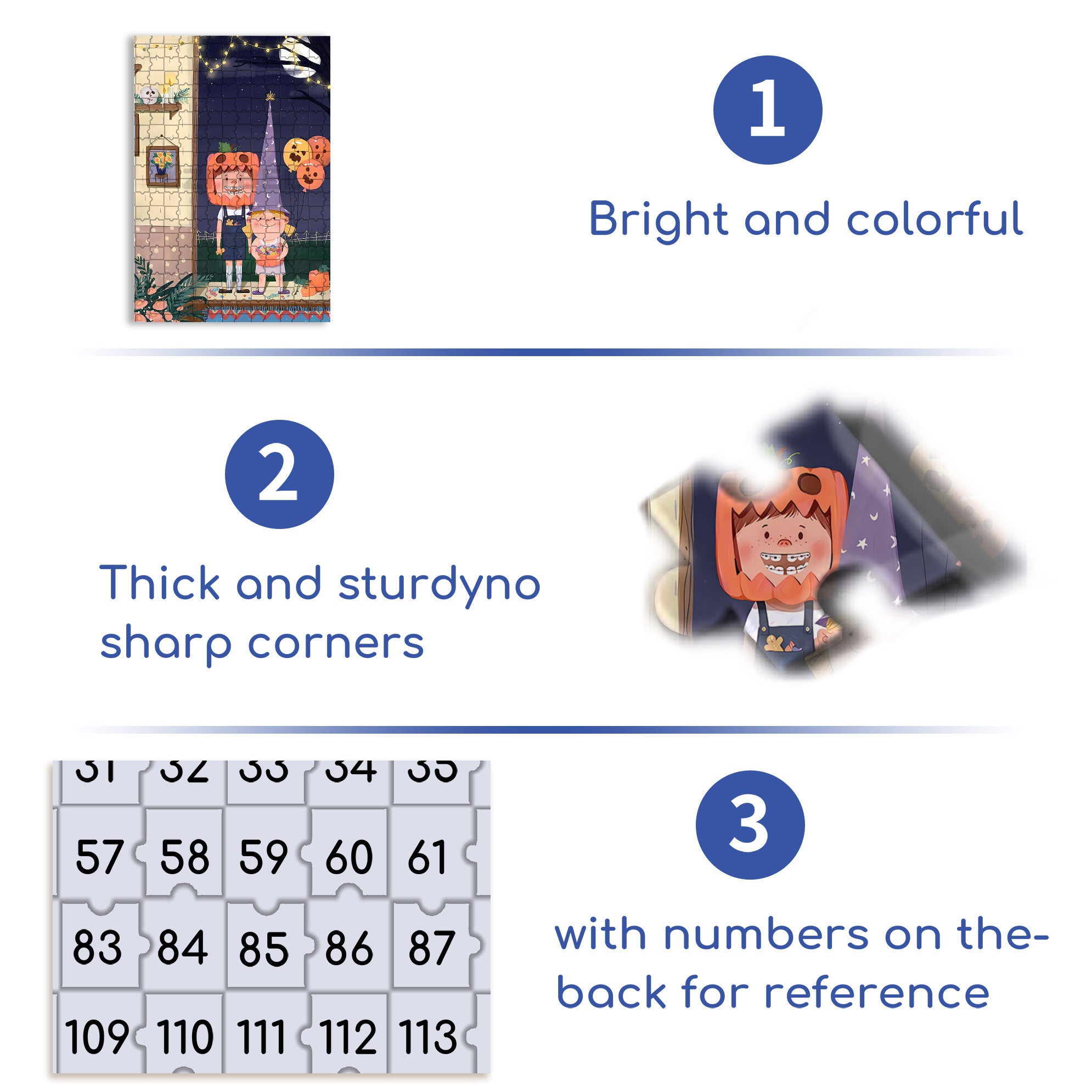 Children Story Book  500pcs/1000pcs Jigsaw Puzzle, Scratch-Resistant, Interactive Family Game & Brain-Boosting DIY Decor, Perfect for Halloween, Christmas & New Year Gifts, Family Puzzle Game