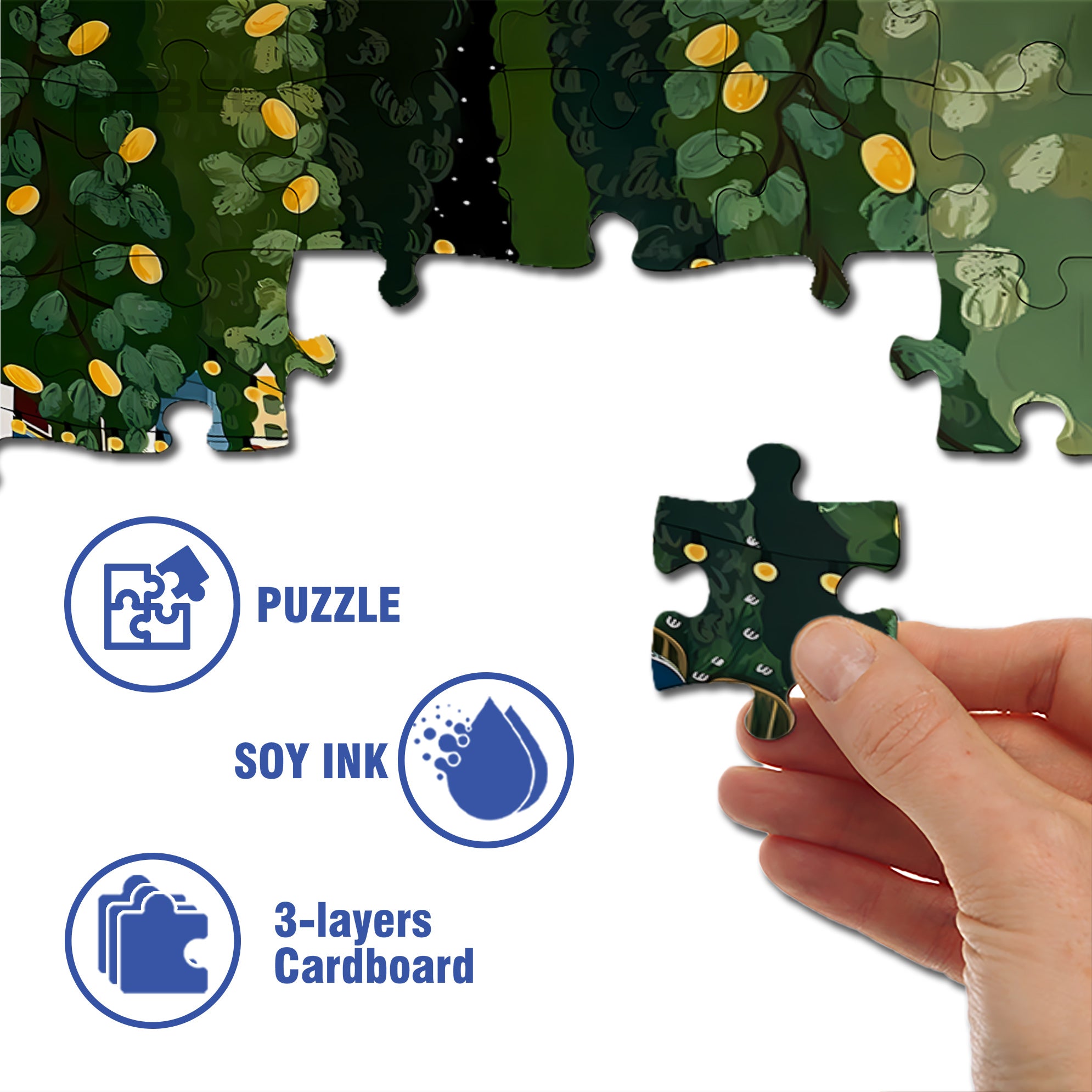 Dinner Is Ready! 500pcs/1000pcs Jigsaw Puzzle, Scratch-Resistant, Interactive Family Game & Brain-Boosting DIY Decor, Perfect for Halloween, Christmas & New Year Gifts, Family Puzzle Game
