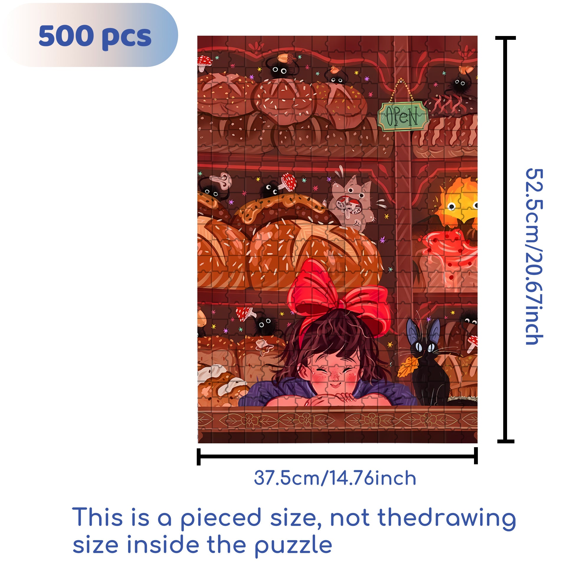 Eggette 500pcs/1000pcs Jigsaw Puzzle, Scratch-Resistant, Interactive Family Game & Brain-Boosting DIY Decor, Perfect for Halloween, Christmas & New Year Gifts, Family Puzzle Game