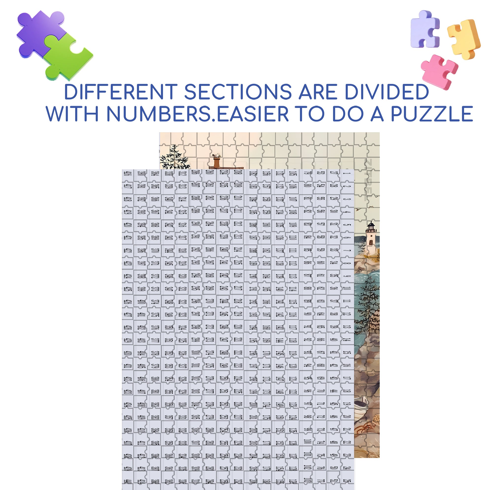 Empty Myself 500pcs/1000pcs Jigsaw Puzzle, Scratch-Resistant, Interactive Family Game & Brain-Boosting DIY Decor, Perfect for Halloween, Christmas & New Year Gifts, Family Puzzle Game