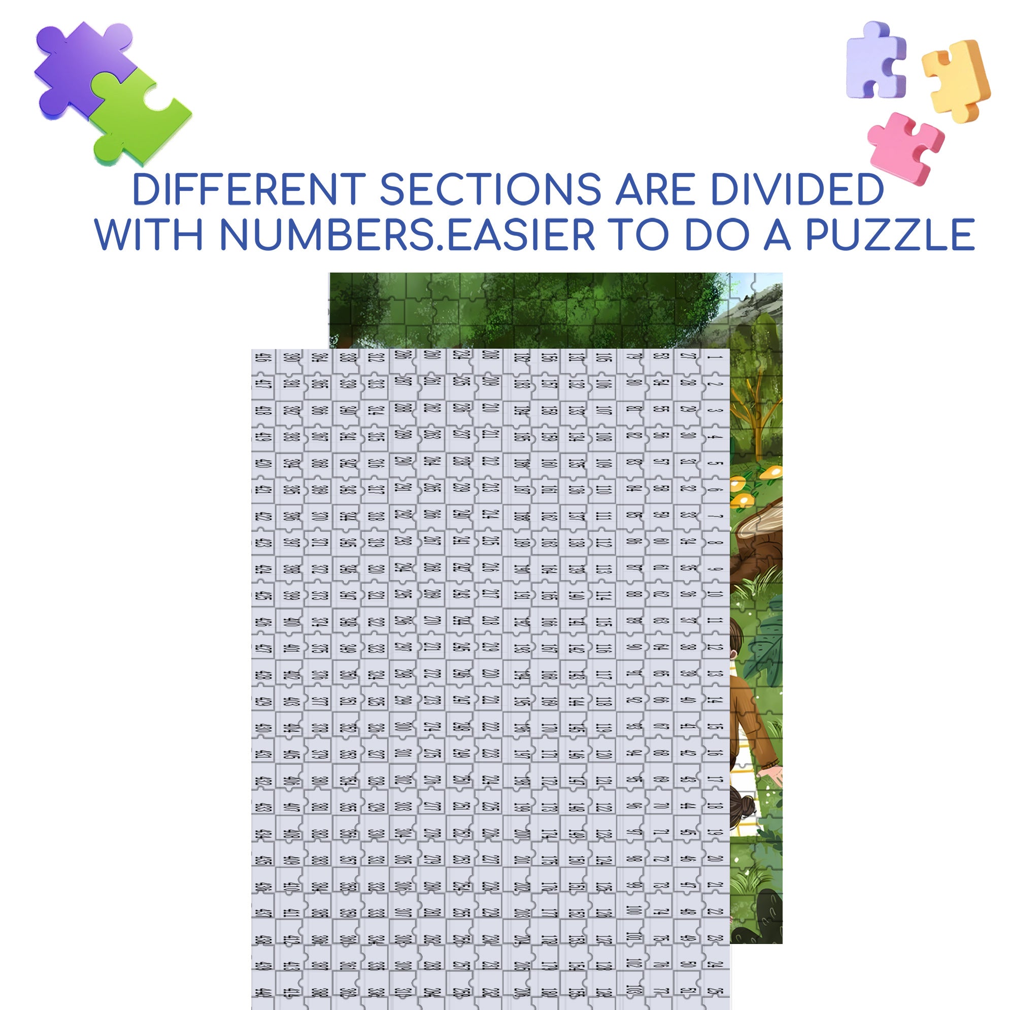 Family Activity 500pcs/1000pcs Jigsaw Puzzle, Scratch-Resistant, Interactive Family Game & Brain-Boosting DIY Decor, Perfect for Halloween, Christmas & New Year Gifts, Family Puzzle Game