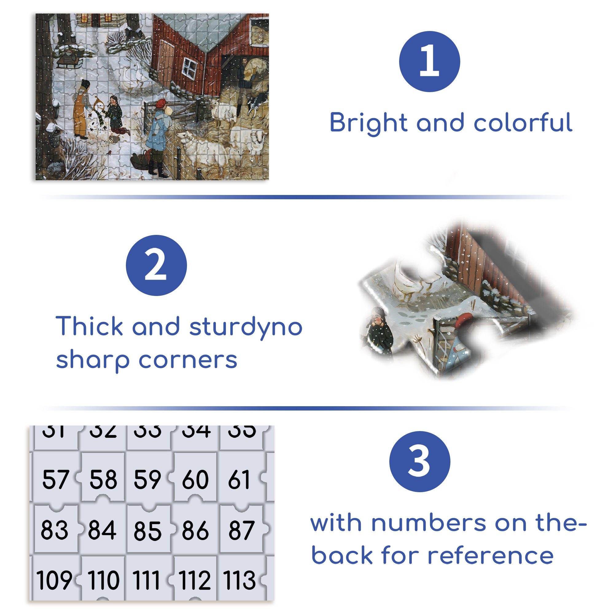 Feed The Sheep 500pcs/1000pcs Jigsaw Puzzle, Scratch-Resistant, Interactive Family Game & Brain-Boosting DIY Decor, Perfect for Halloween, Christmas & New Year Gifts, Family Puzzle Game