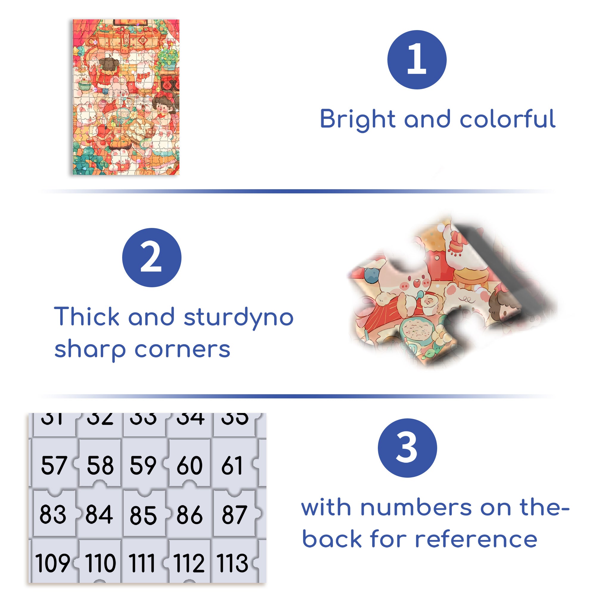 Good Luck 500pcs/1000pcs Jigsaw Puzzle, Scratch-Resistant, Interactive Family Game & Brain-Boosting DIY Decor, Perfect for Halloween, Christmas & New Year Gifts, Family Puzzle Game