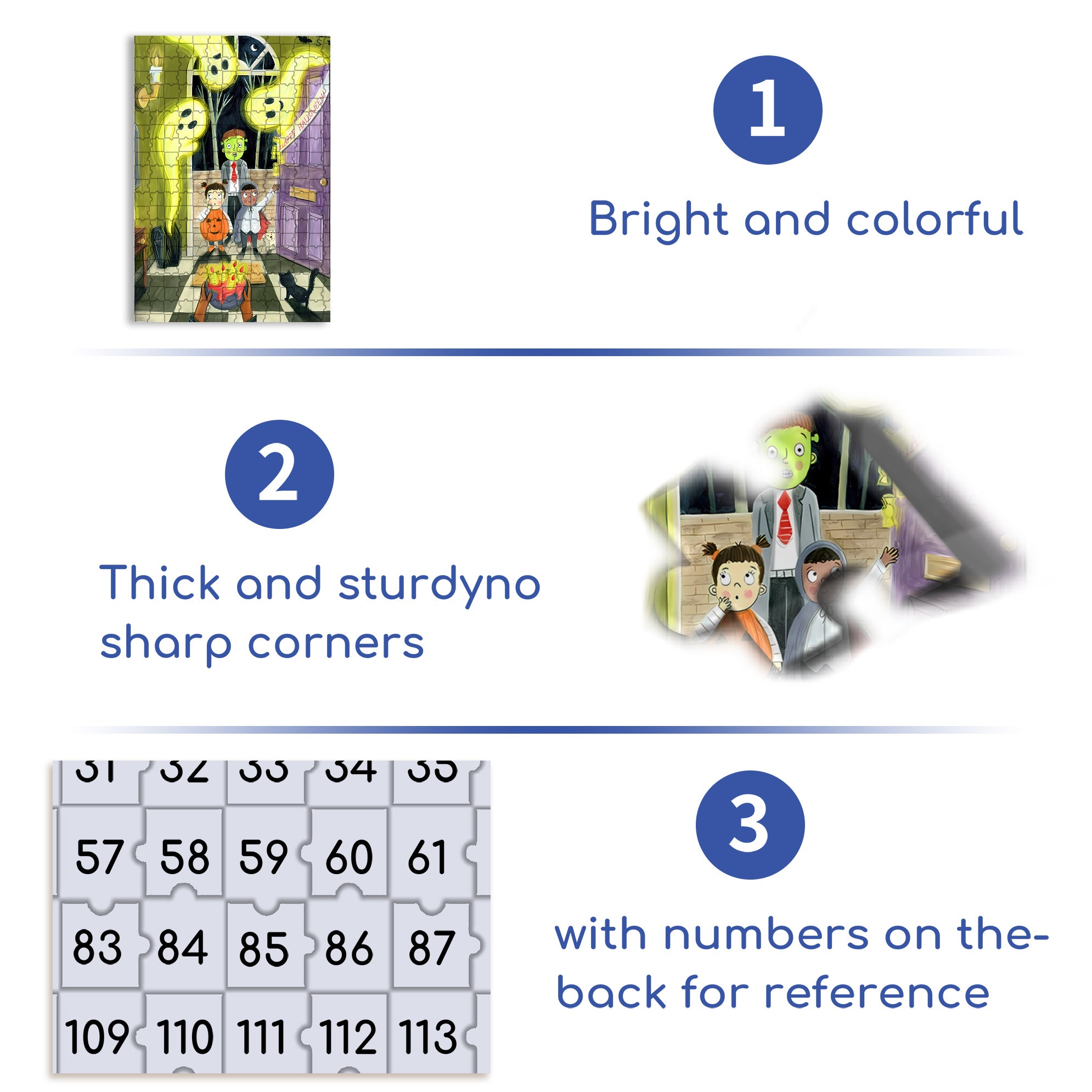 Happy Halloween 500pcs/1000pcs Jigsaw Puzzle, Scratch-Resistant, Interactive Family Game & Brain-Boosting DIY Decor, Perfect for Halloween, Christmas & New Year Gifts, Family Puzzle Game