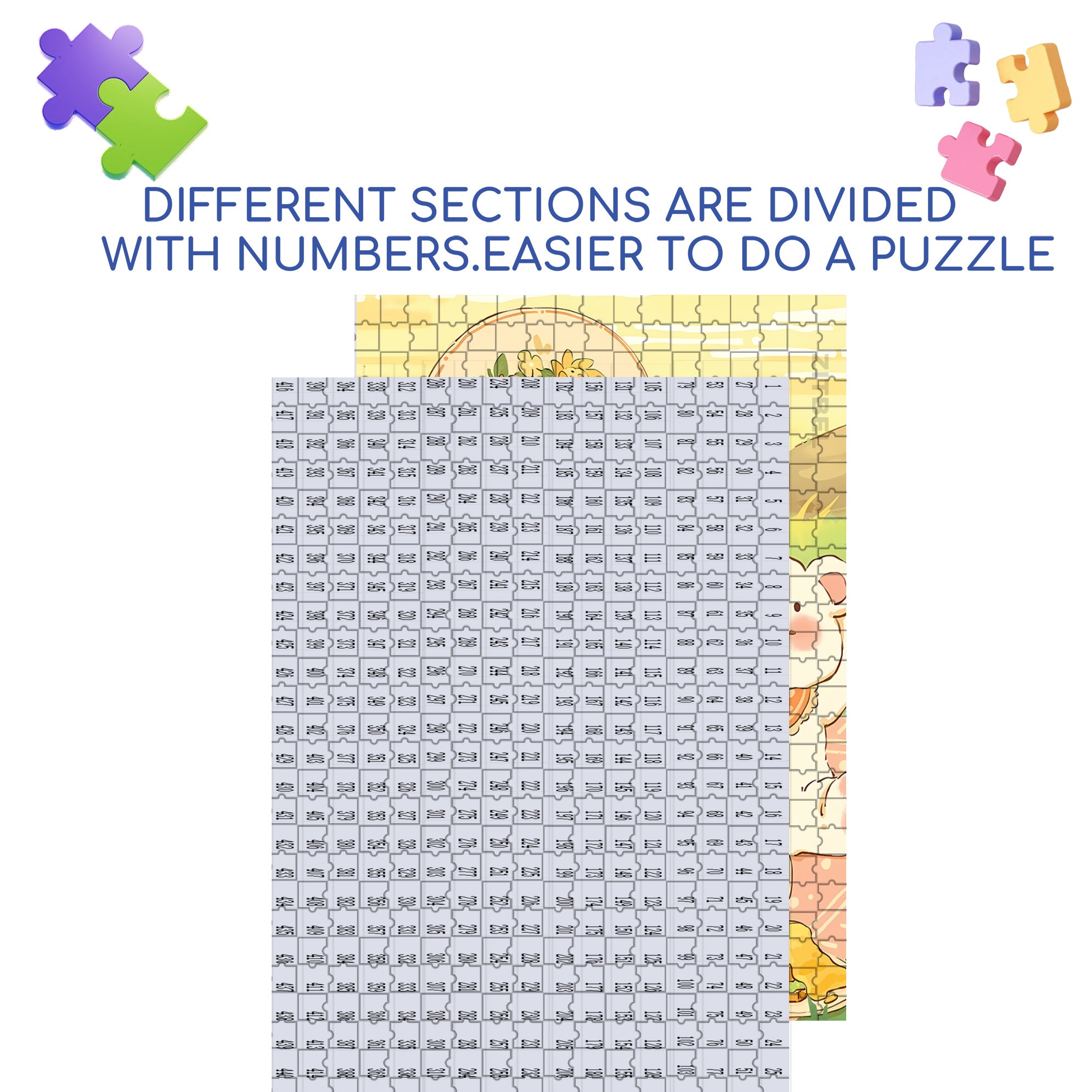 In Spring 500pcs/1000pcs Jigsaw Puzzle, Scratch-Resistant, Interactive Family Game & Brain-Boosting DIY Decor, Perfect for Halloween, Christmas & New Year Gifts, Family Puzzle Game