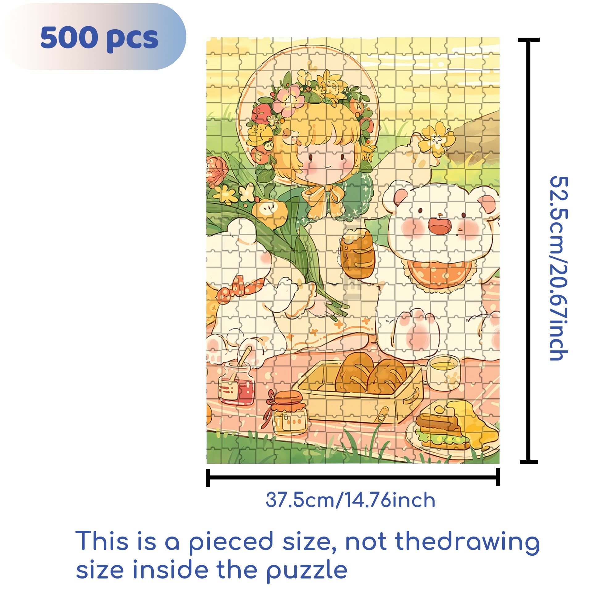 In Spring 500pcs/1000pcs Jigsaw Puzzle, Scratch-Resistant, Interactive Family Game & Brain-Boosting DIY Decor, Perfect for Halloween, Christmas & New Year Gifts, Family Puzzle Game