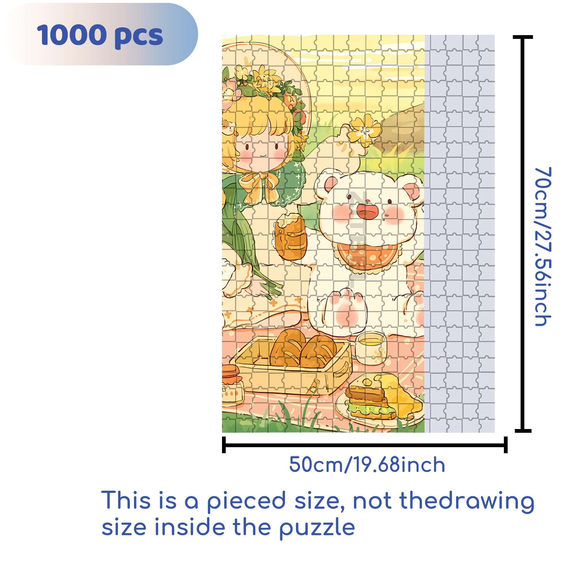 In Spring 500pcs/1000pcs Jigsaw Puzzle, Scratch-Resistant, Interactive Family Game & Brain-Boosting DIY Decor, Perfect for Halloween, Christmas & New Year Gifts, Family Puzzle Game