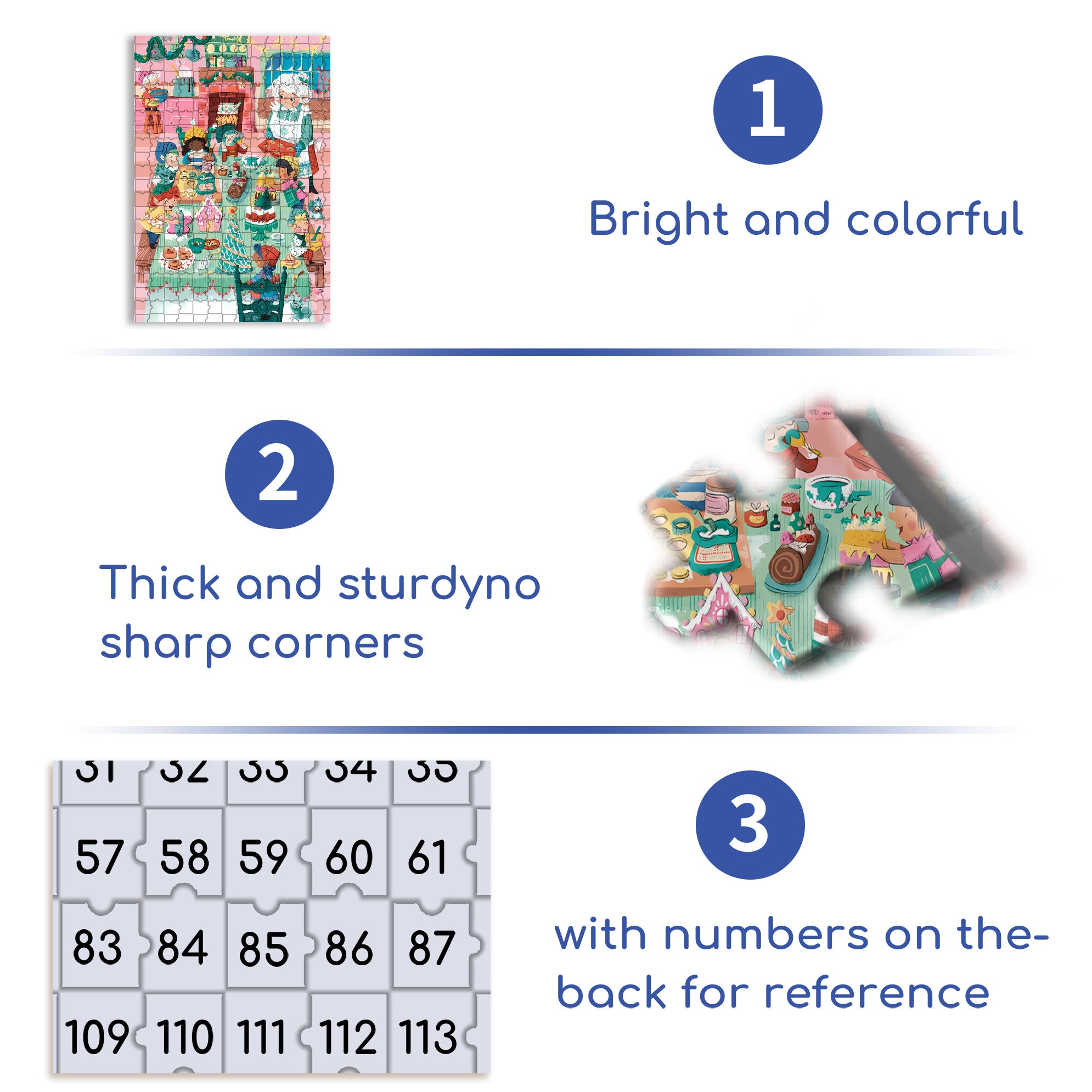 Lanci's Kitchen 500pcs/1000pcs Jigsaw Puzzle, Scratch-Resistant, Interactive Family Game & Brain-Boosting DIY Decor, Perfect for Halloween, Christmas & New Year Gifts, Family Puzzle Game