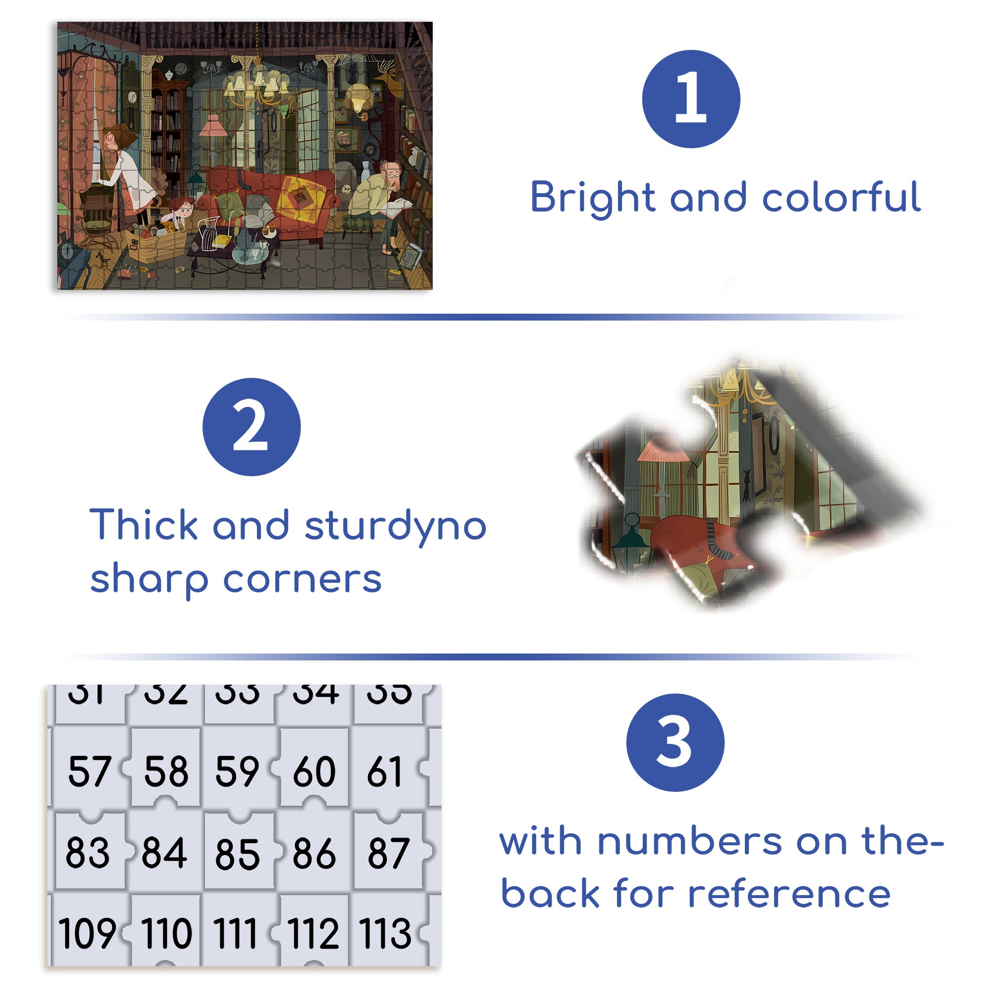 Look For Treasure 500pcs/1000pcs Jigsaw Puzzle, Scratch-Resistant, Interactive Family Game & Brain-Boosting DIY Decor, Perfect for Halloween, Christmas & New Year Gifts, Family Puzzle Game