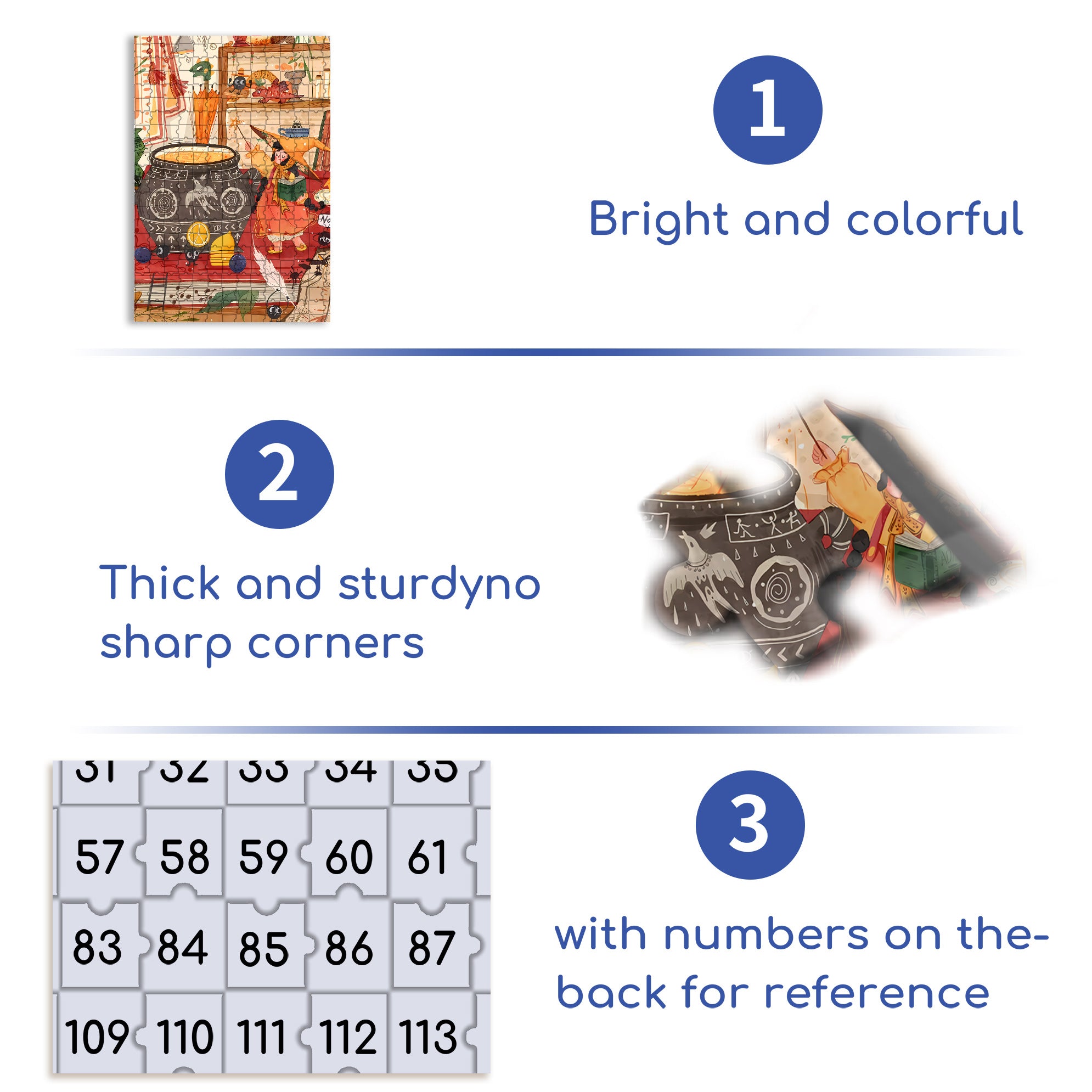Magical Fire 500pcs/1000pcs Jigsaw Puzzle, Scratch-Resistant, Interactive Family Game & Brain-Boosting DIY Decor, Perfect for Halloween, Christmas & New Year Gifts, Family Puzzle Game