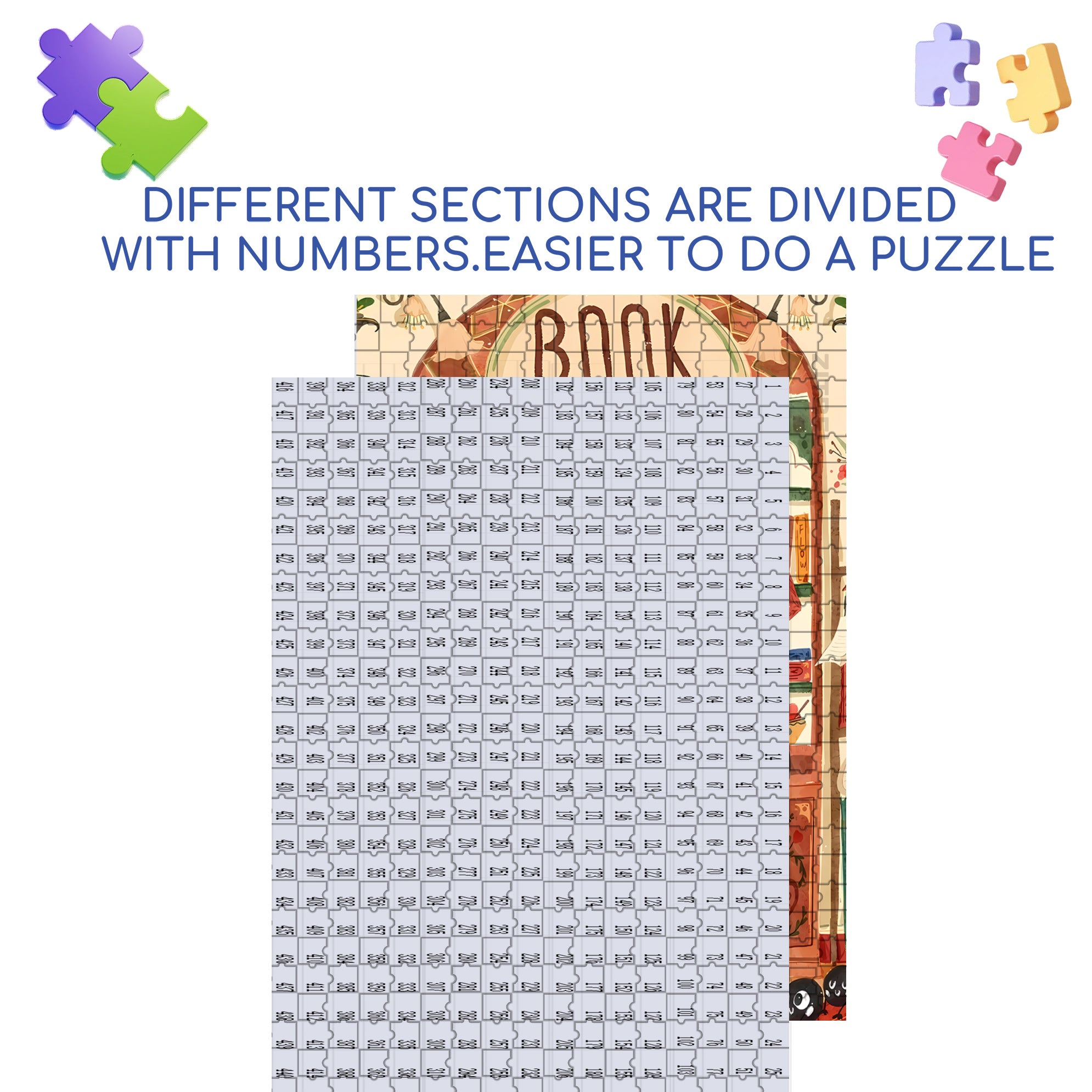 Magical Girl 500pcs/1000pcs Jigsaw Puzzle, Scratch-Resistant, Interactive Family Game & Brain-Boosting DIY Decor, Perfect for Halloween, Christmas & New Year Gifts, Family Puzzle Game