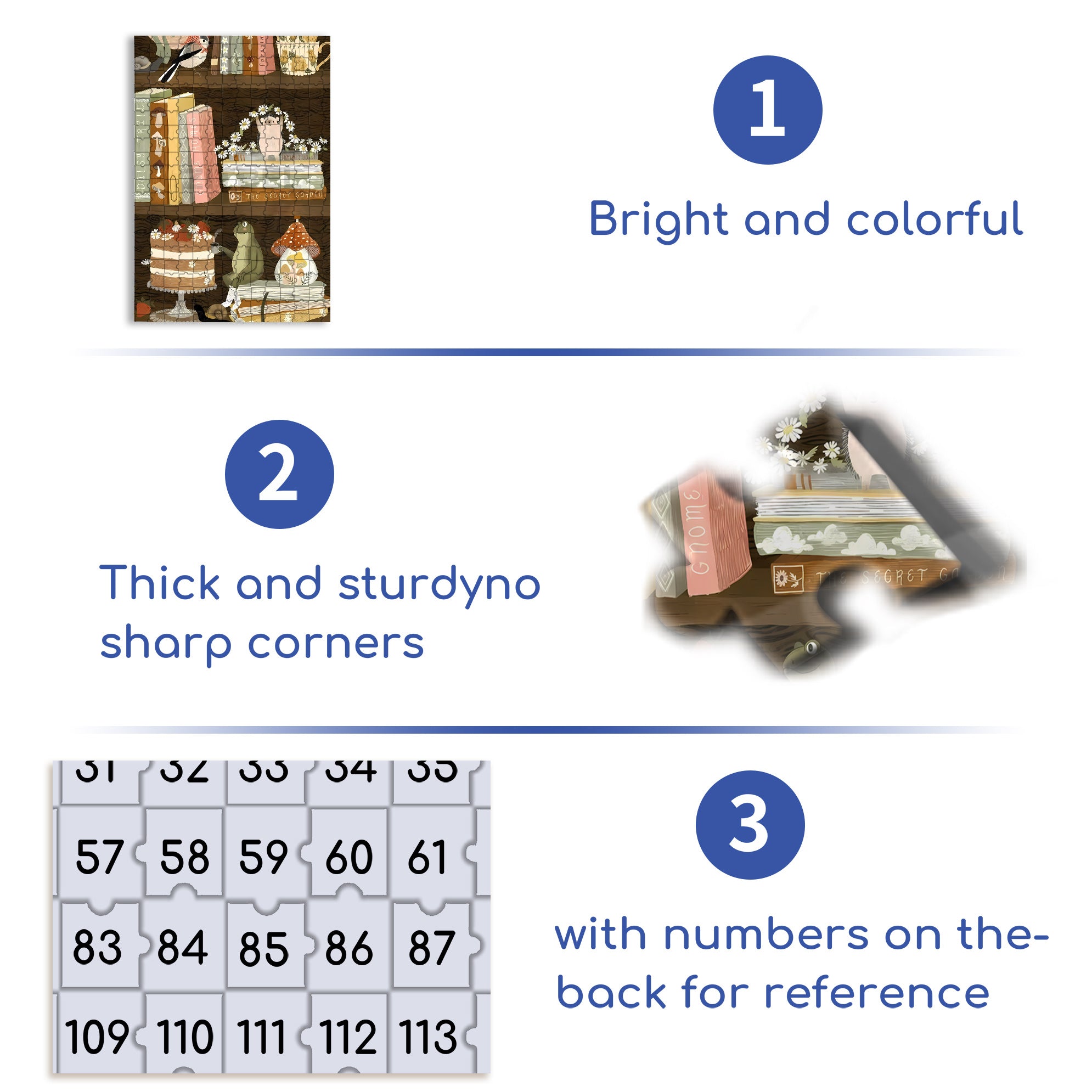 On The Bookshelf 500pcs/1000pcs Jigsaw Puzzle, Scratch-Resistant, Interactive Family Game & Brain-Boosting DIY Decor, Perfect for Halloween, Christmas & New Year Gifts, Family Puzzle Game