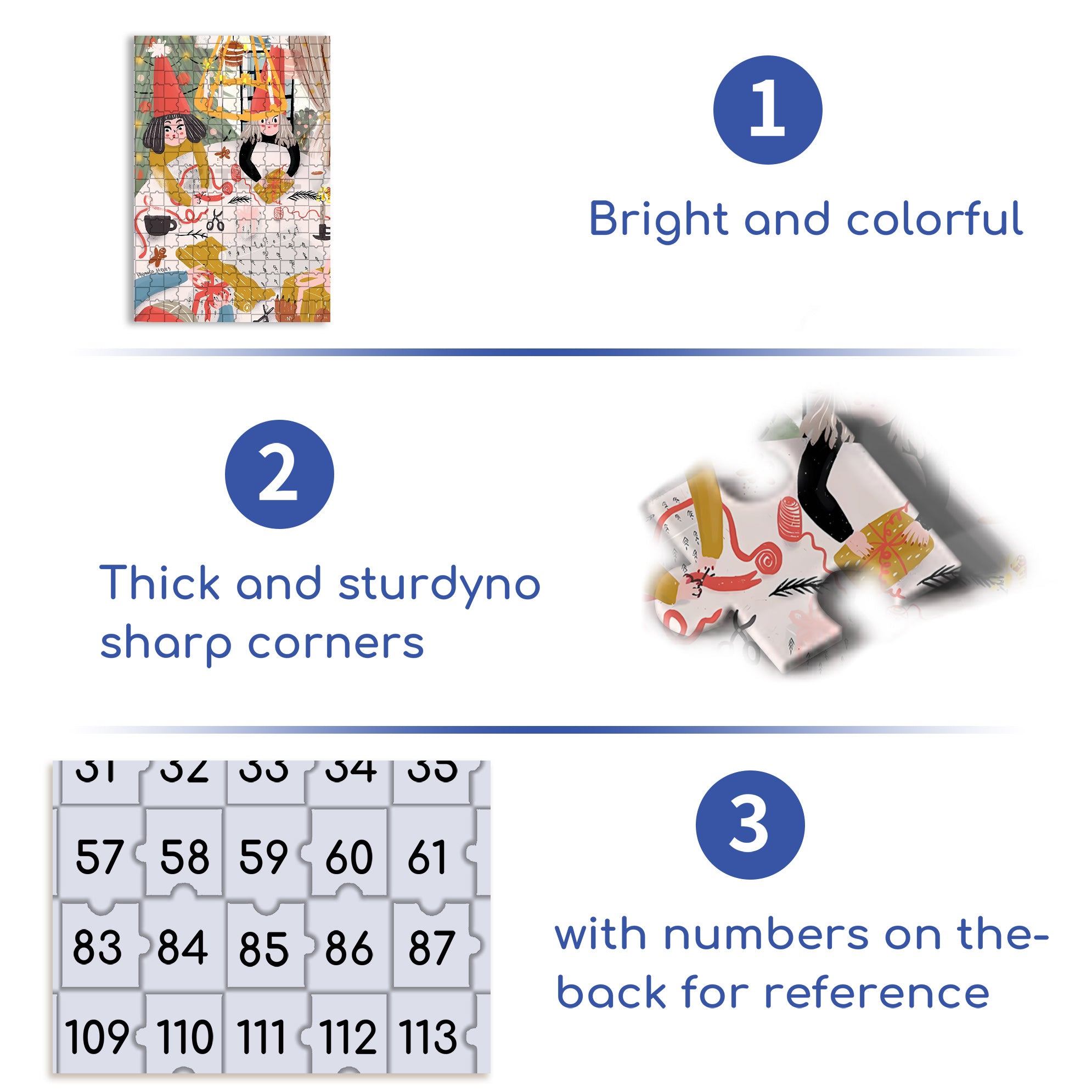 Packaging 500pcs/1000pcs Jigsaw Puzzle, Scratch-Resistant, Interactive Family Game & Brain-Boosting DIY Decor, Perfect for Halloween, Christmas & New Year Gifts, Family Puzzle Game