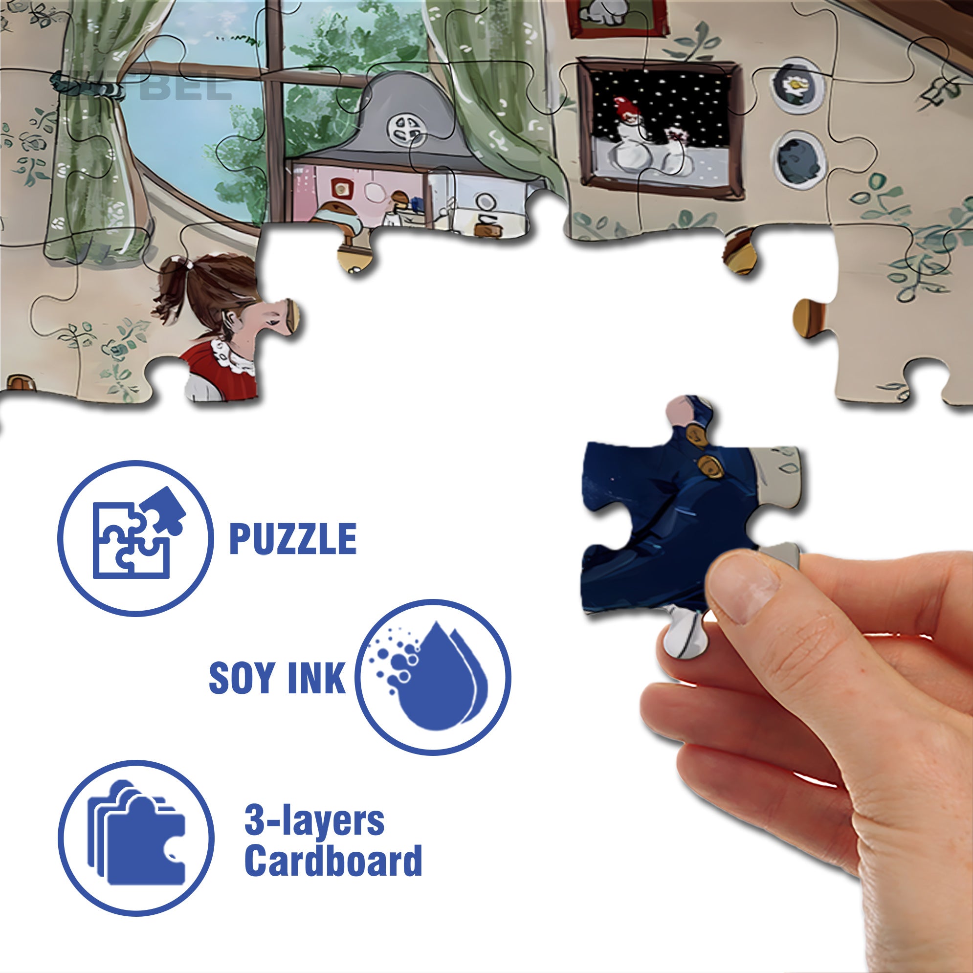 Parenthood 500pcs/1000pcs Jigsaw Puzzle, Scratch-Resistant, Interactive Family Game & Brain-Boosting DIY Decor, Perfect for Halloween, Christmas & New Year Gifts, Family Puzzle Game