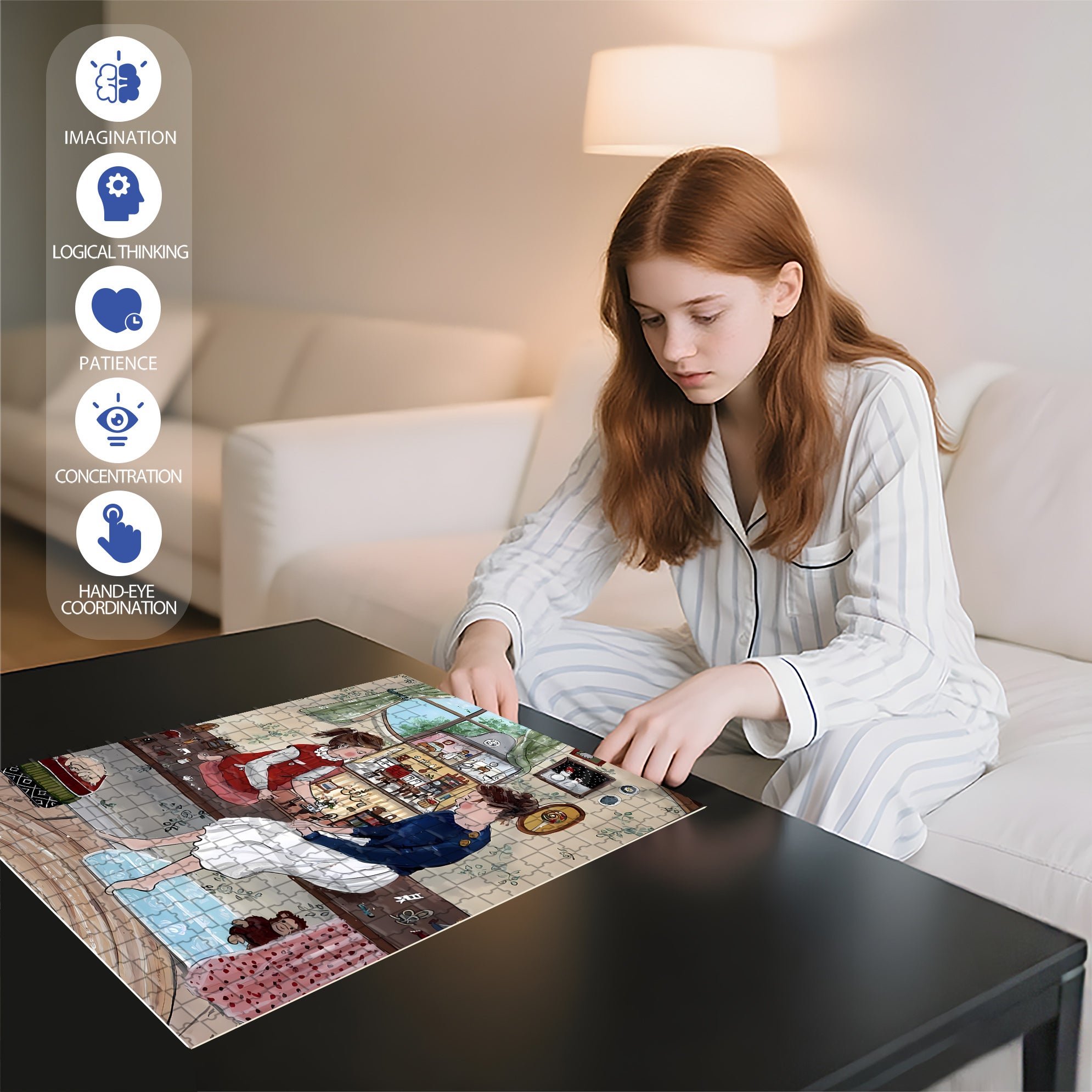 Parenthood 500pcs/1000pcs Jigsaw Puzzle, Scratch-Resistant, Interactive Family Game & Brain-Boosting DIY Decor, Perfect for Halloween, Christmas & New Year Gifts, Family Puzzle Game