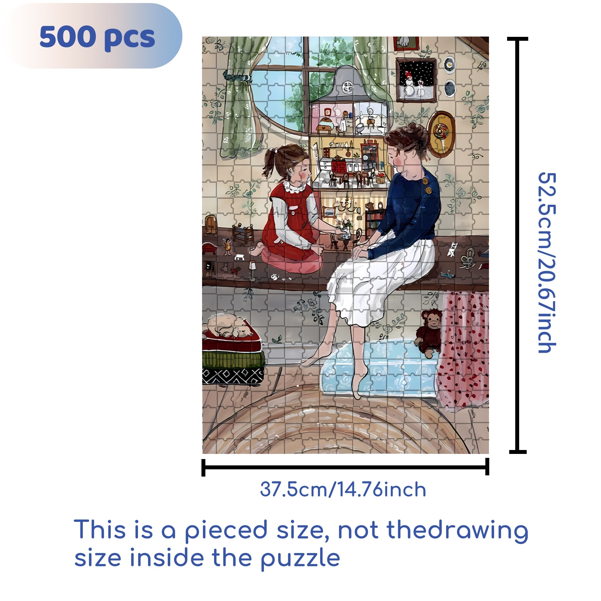 Parenthood 500pcs/1000pcs Jigsaw Puzzle, Scratch-Resistant, Interactive Family Game & Brain-Boosting DIY Decor, Perfect for Halloween, Christmas & New Year Gifts, Family Puzzle Game