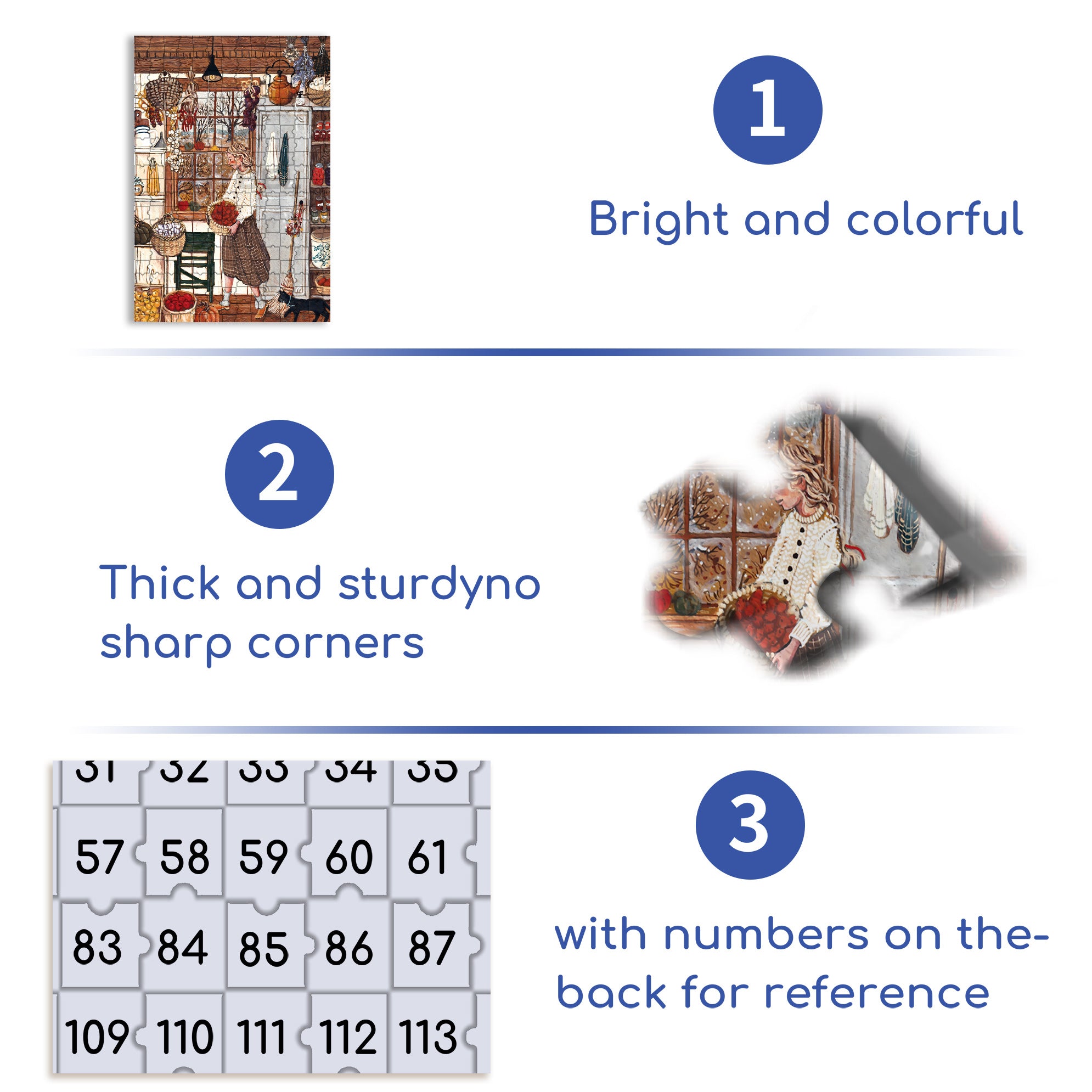Put In Order 500pcs/1000pcs Jigsaw Puzzle, Scratch-Resistant, Interactive Family Game & Brain-Boosting DIY Decor, Perfect for Halloween, Christmas & New Year Gifts, Family Puzzle Game