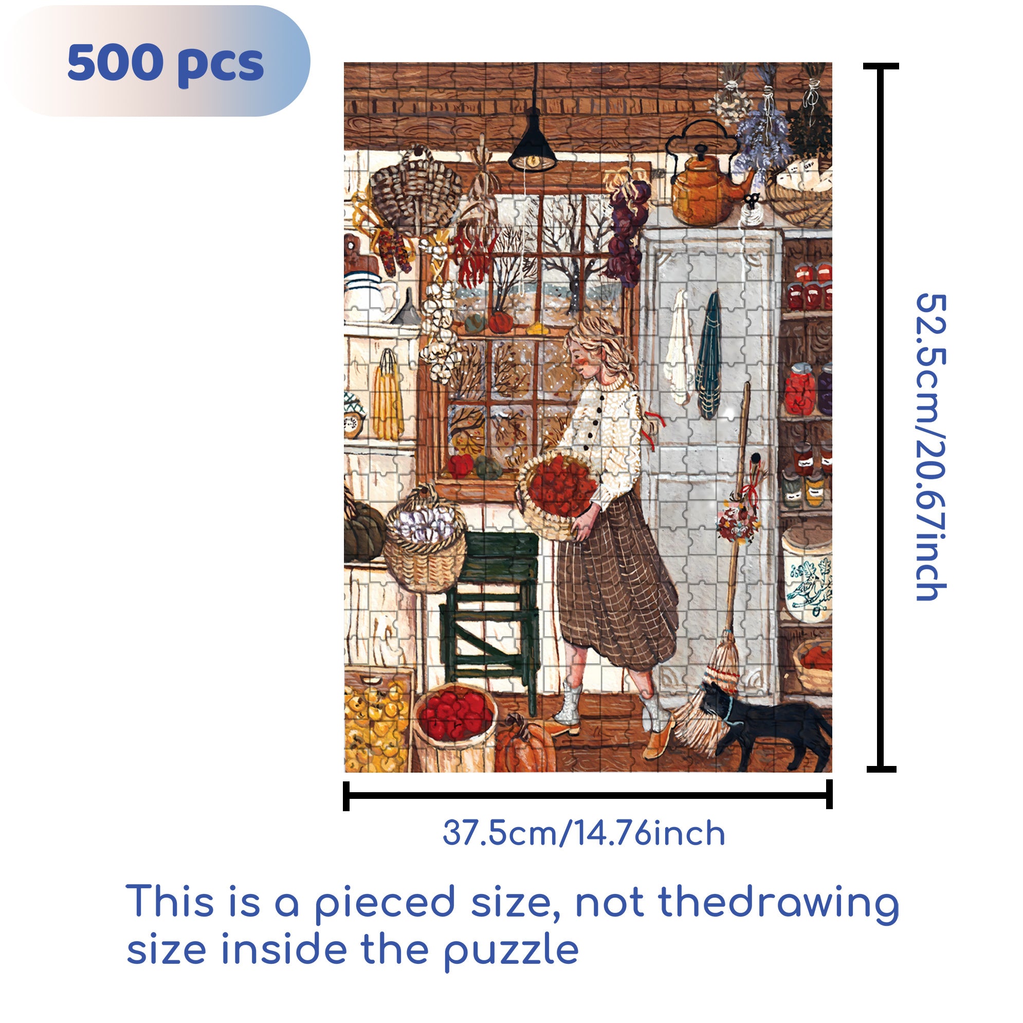 Put In Order 500pcs/1000pcs Jigsaw Puzzle, Scratch-Resistant, Interactive Family Game & Brain-Boosting DIY Decor, Perfect for Halloween, Christmas & New Year Gifts, Family Puzzle Game