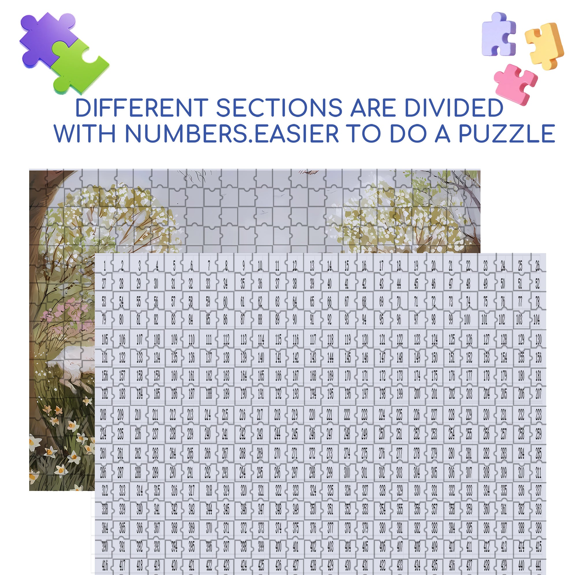 Sheepherder 500pcs/1000pcs Jigsaw Puzzle, Scratch-Resistant, Interactive Family Game & Brain-Boosting DIY Decor, Perfect for Halloween, Christmas & New Year Gifts, Family Puzzle Game