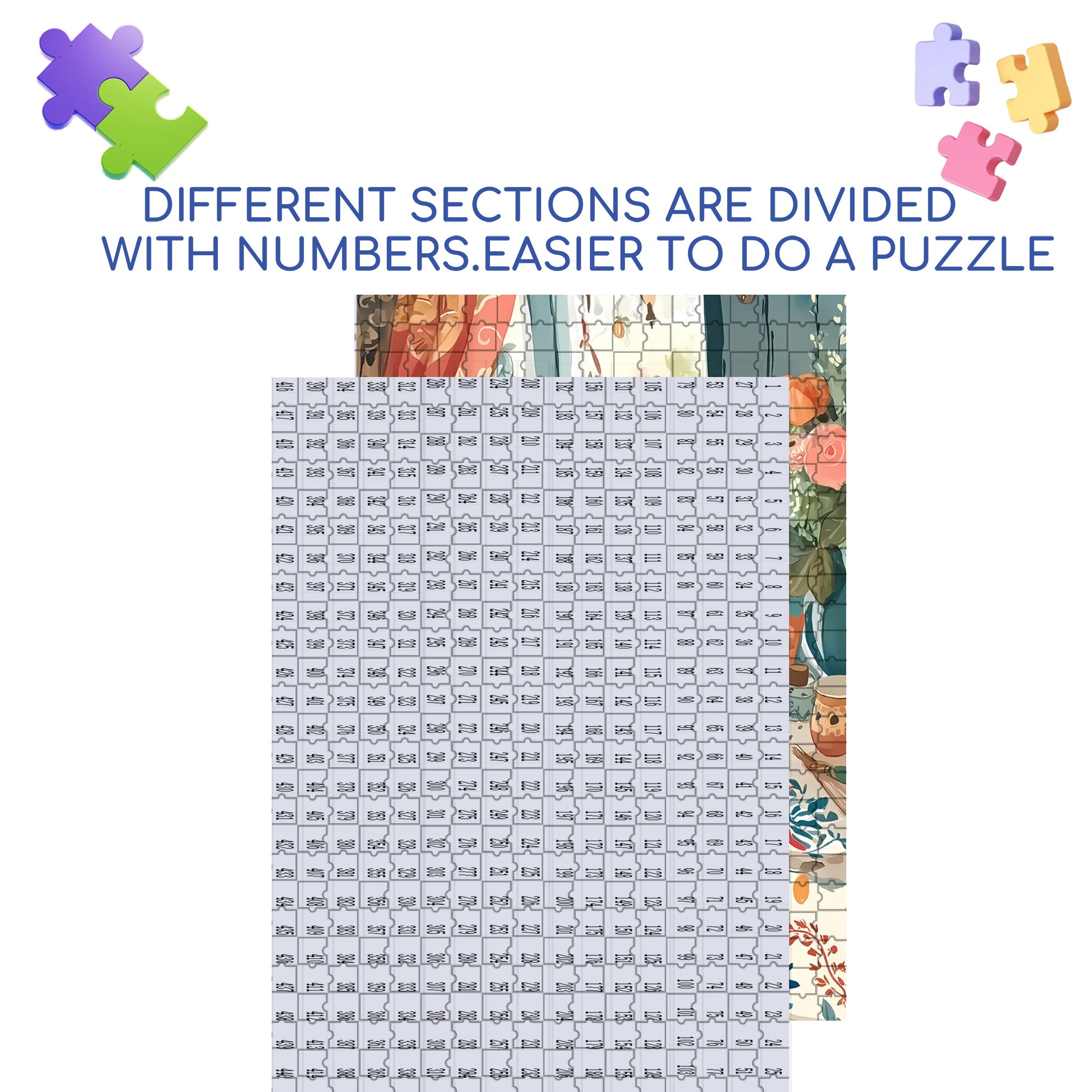Tabby Cat 500pcs/1000pcs Jigsaw Puzzle, Scratch-Resistant, Interactive Family Game & Brain-Boosting DIY Decor, Perfect for Halloween, Christmas & New Year Gifts, Family Puzzle Game