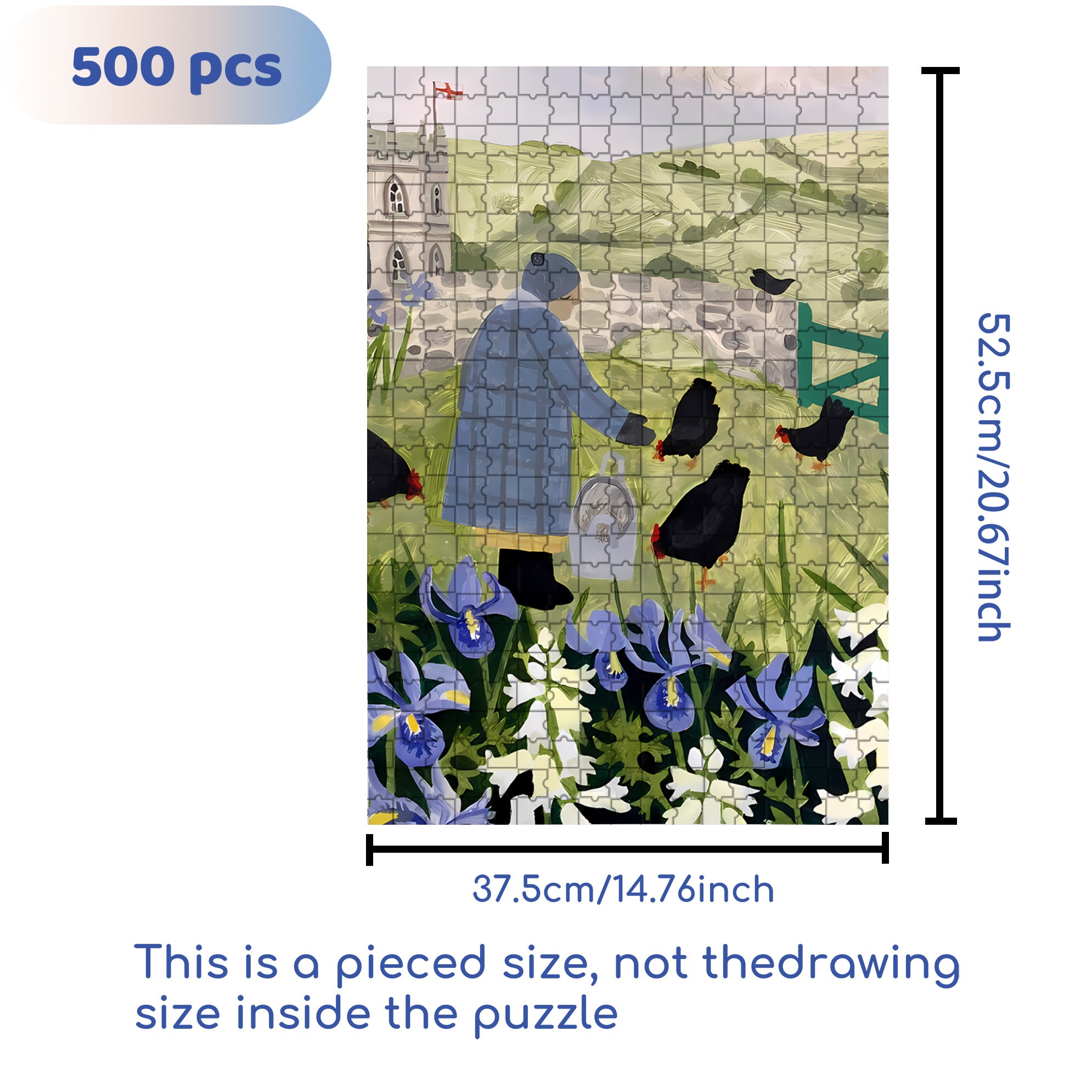 Vanessa Bowman 500pcs/1000pcs Jigsaw Puzzle, Scratch-Resistant, Interactive Family Game & Brain-Boosting DIY Decor, Perfect for Halloween, Christmas & New Year Gifts, Family Puzzle Game