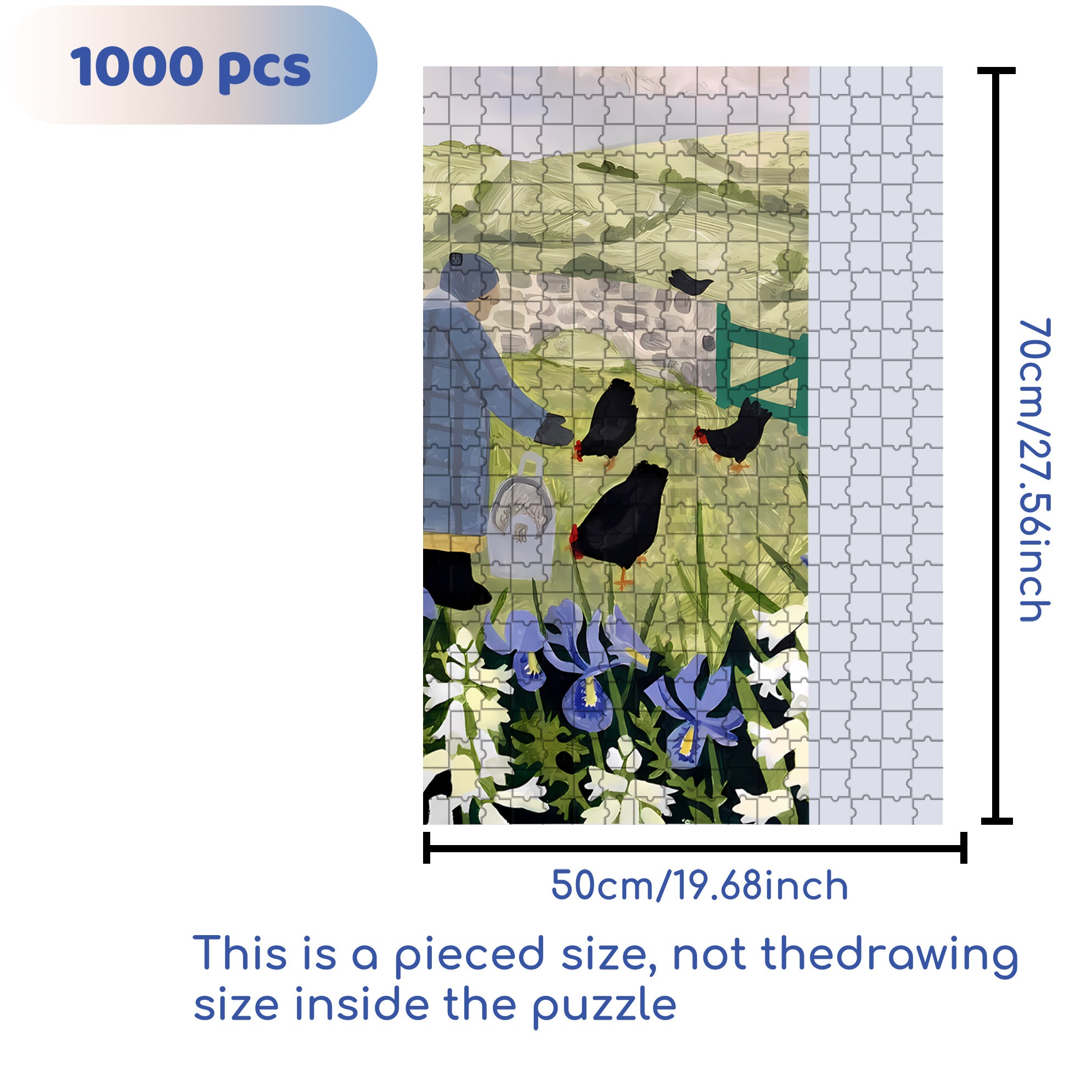Vanessa Bowman 500pcs/1000pcs Jigsaw Puzzle, Scratch-Resistant, Interactive Family Game & Brain-Boosting DIY Decor, Perfect for Halloween, Christmas & New Year Gifts, Family Puzzle Game