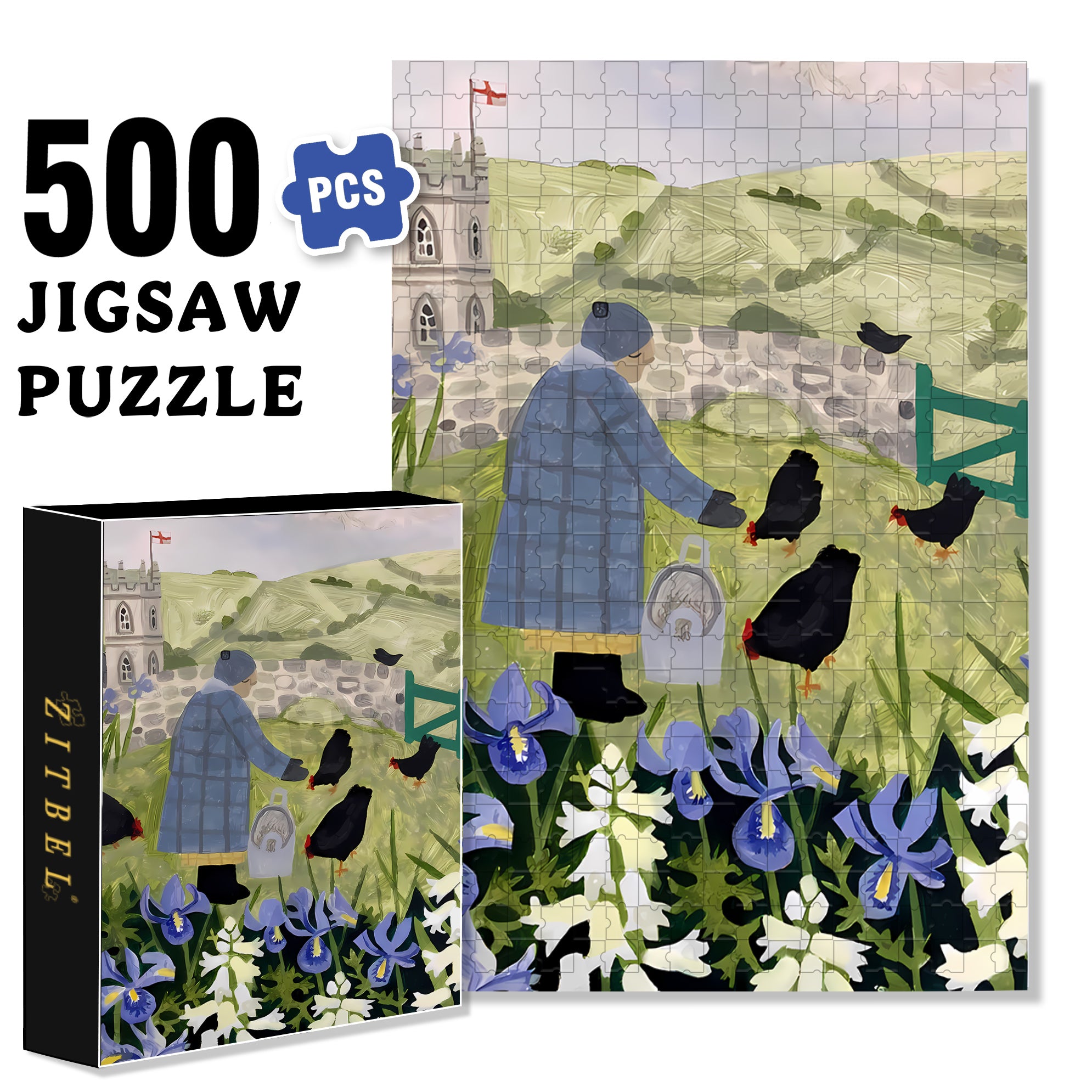 Vanessa Bowman 500pcs/1000pcs Jigsaw Puzzle, Scratch-Resistant, Interactive Family Game & Brain-Boosting DIY Decor, Perfect for Halloween, Christmas & New Year Gifts, Family Puzzle Game