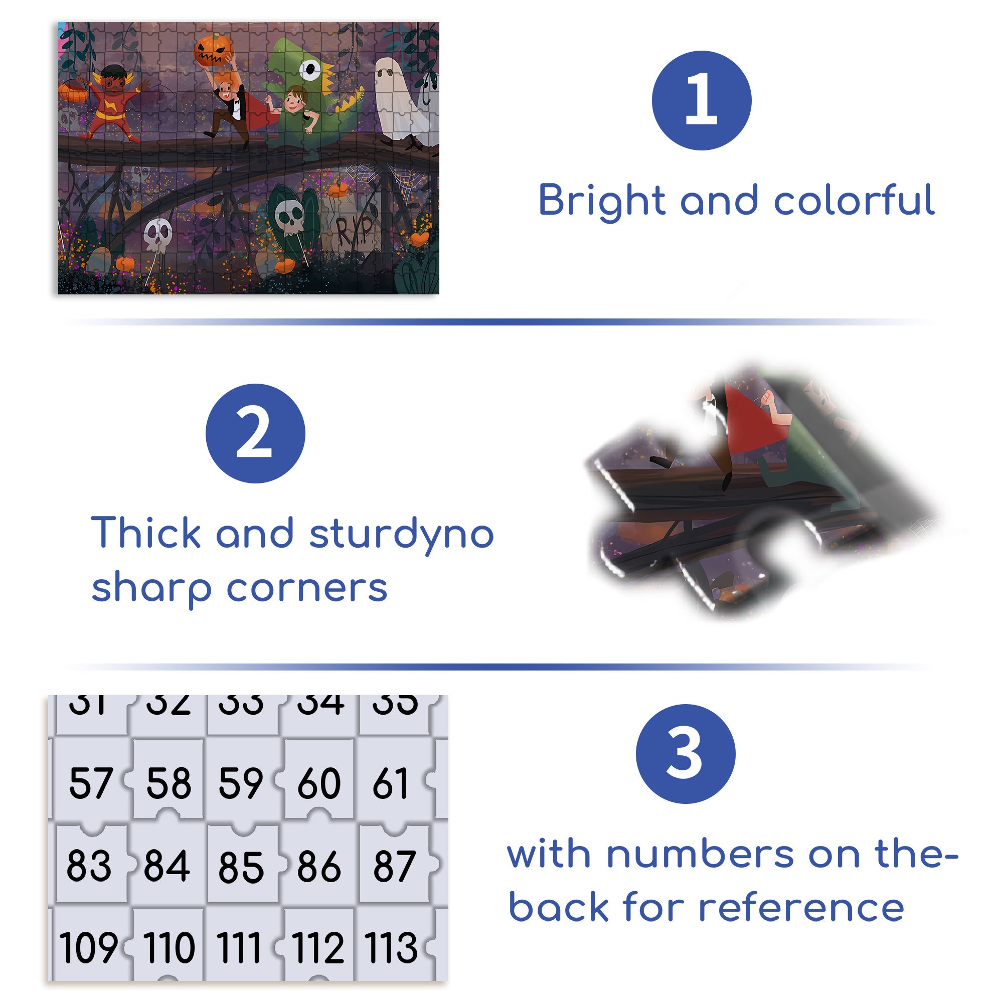 All Hallows' Eve 500pcs/1000pcs Jigsaw Puzzle, Scratch-Resistant, Interactive Family Game & Brain-Boosting DIY Decor, Perfect for Halloween, Christmas & New Year Gifts, Family Puzzle Game