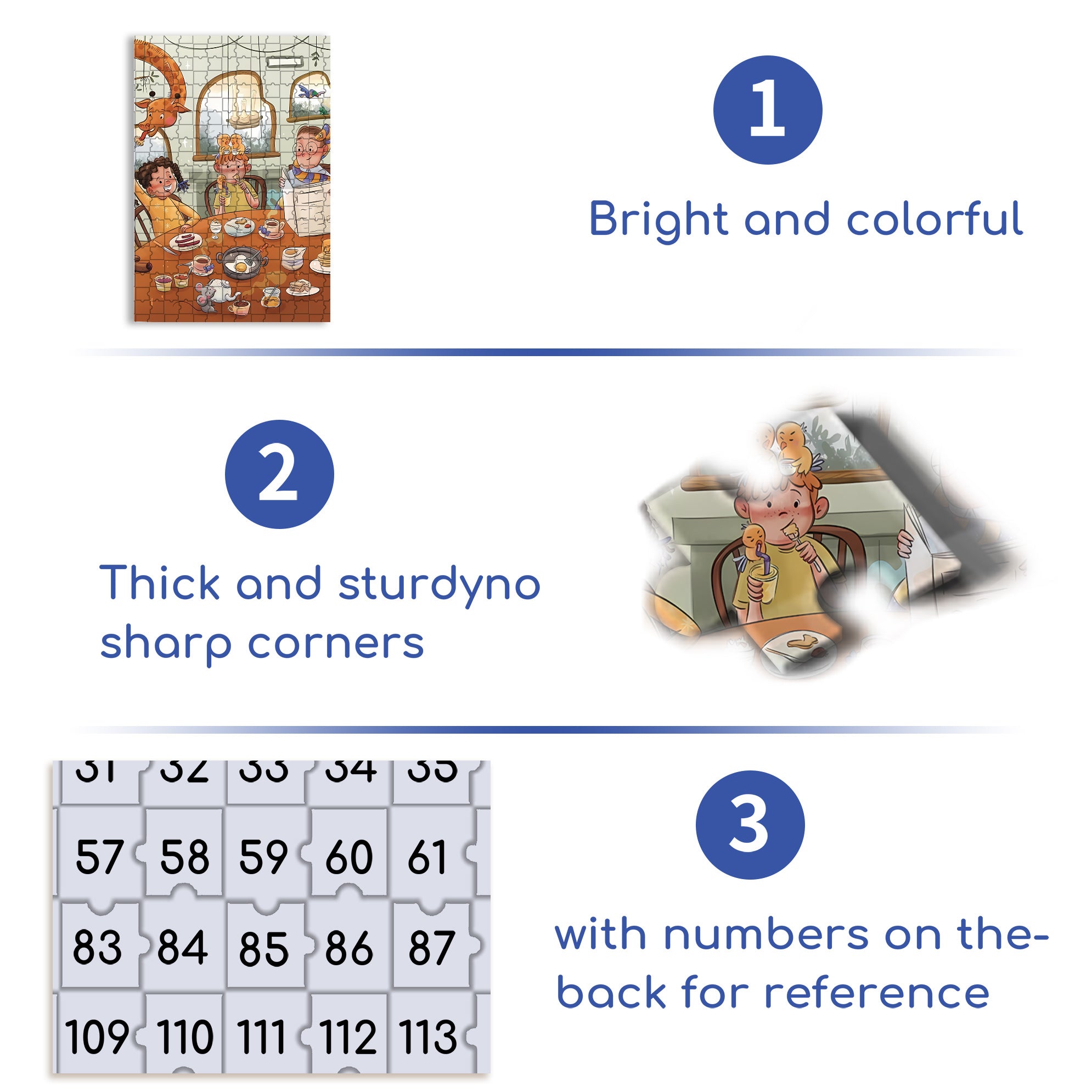 Children's Book 500pcs/1000pcs Jigsaw Puzzle, Scratch-Resistant, Interactive Family Game & Brain-Boosting DIY Decor, Perfect for Halloween, Christmas & New Year Gifts, Family Puzzle Game