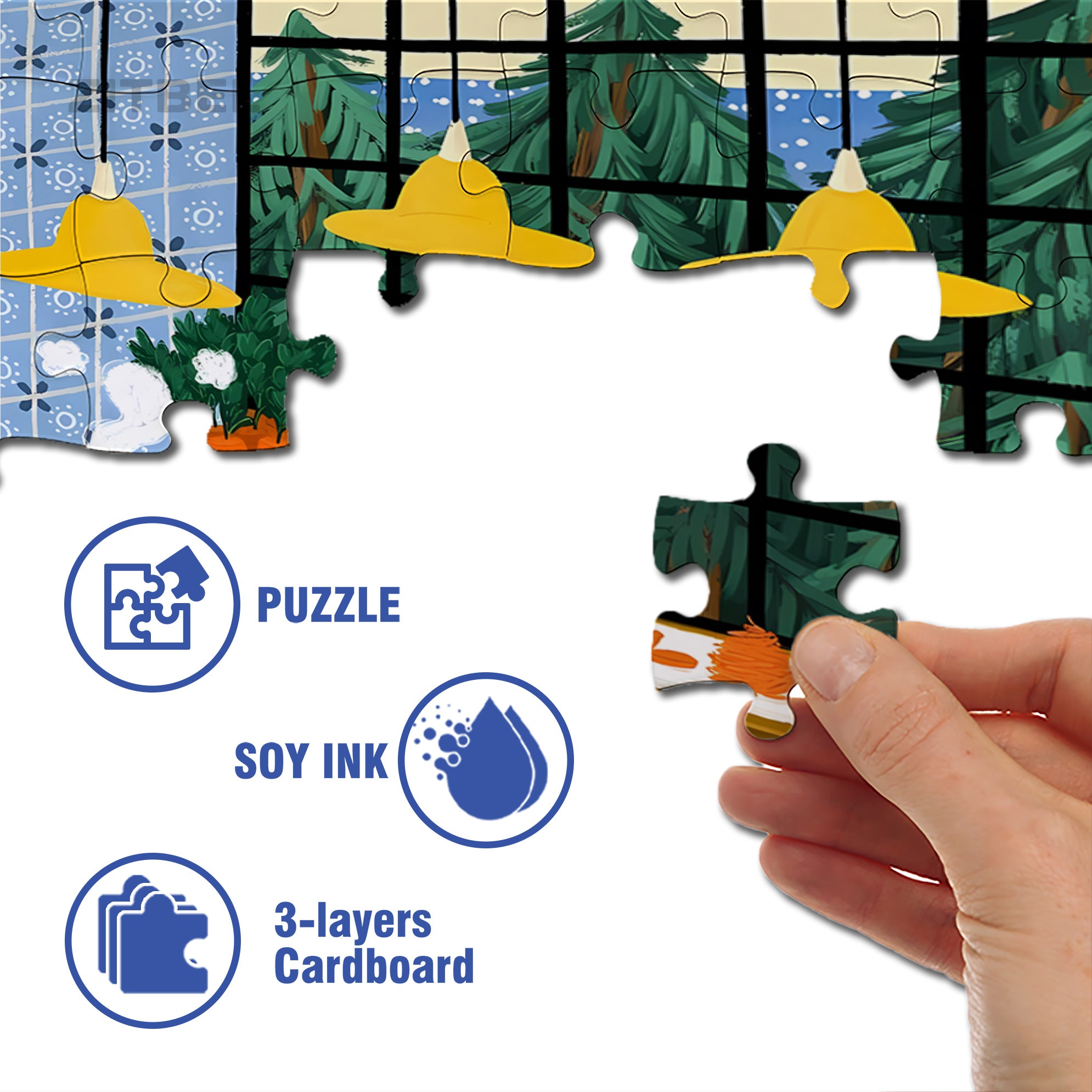 Cooking Mom 500pcs/1000pcs Jigsaw Puzzle, Scratch-Resistant, Interactive Family Game & Brain-Boosting DIY Decor, Perfect for Halloween, Christmas & New Year Gifts, Family Puzzle Game