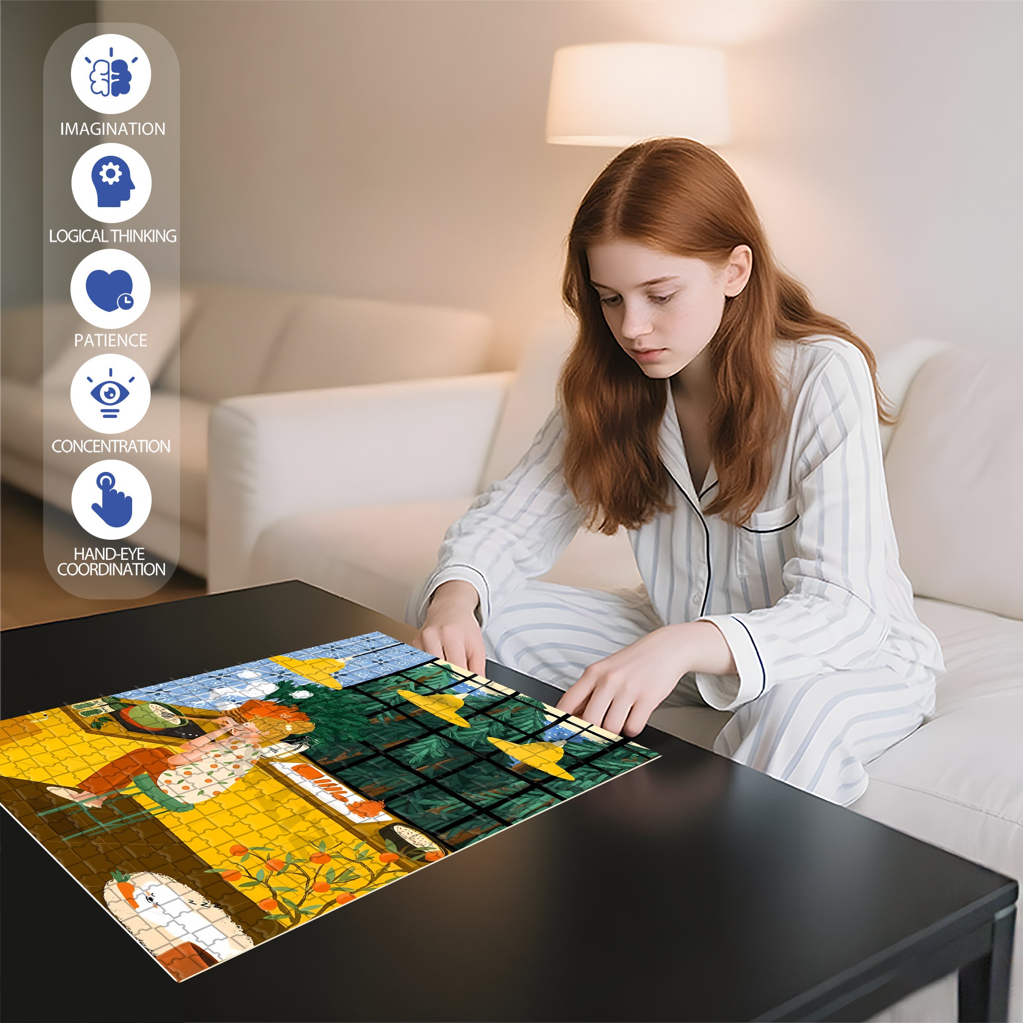 Cooking Mom 500pcs/1000pcs Jigsaw Puzzle, Scratch-Resistant, Interactive Family Game & Brain-Boosting DIY Decor, Perfect for Halloween, Christmas & New Year Gifts, Family Puzzle Game
