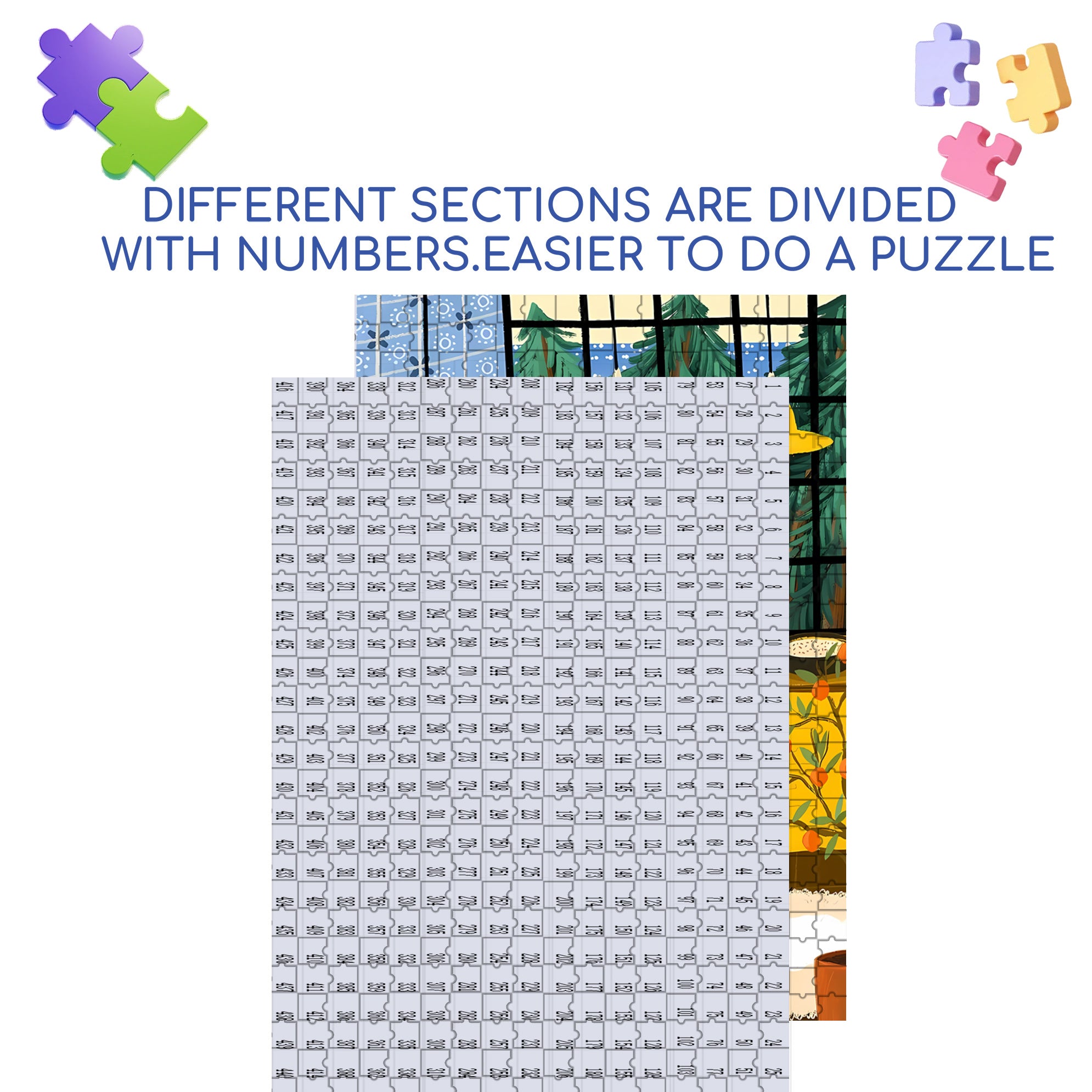Cooking Mom 500pcs/1000pcs Jigsaw Puzzle, Scratch-Resistant, Interactive Family Game & Brain-Boosting DIY Decor, Perfect for Halloween, Christmas & New Year Gifts, Family Puzzle Game