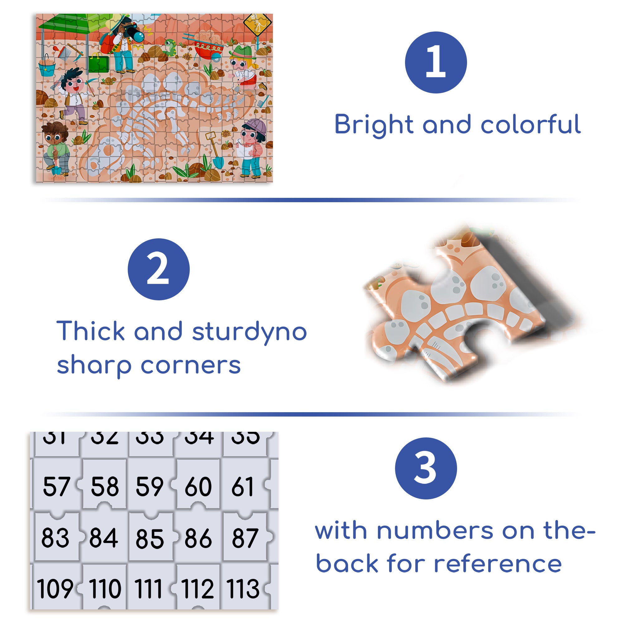 Dinosaur Fossil 500pcs/1000pcs Jigsaw Puzzle, Scratch-Resistant, Interactive Family Game & Brain-Boosting DIY Decor, Perfect for Halloween, Christmas & New Year Gifts, Family Puzzle Game