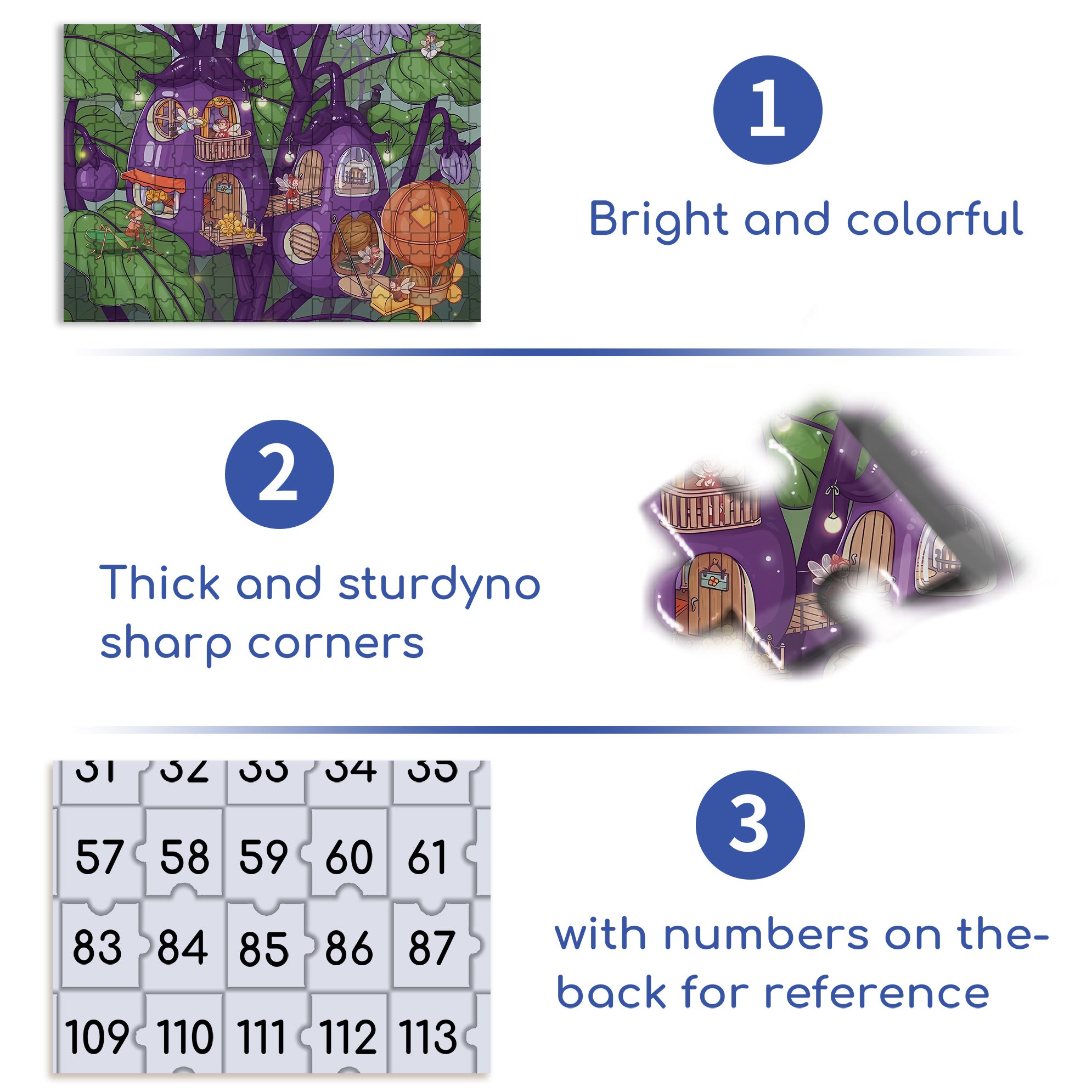 Eggplant Paradise 500pcs/1000pcs Jigsaw Puzzle, Scratch-Resistant, Interactive Family Game & Brain-Boosting DIY Decor, Perfect for Halloween, Christmas & New Year Gifts, Family Puzzle Game